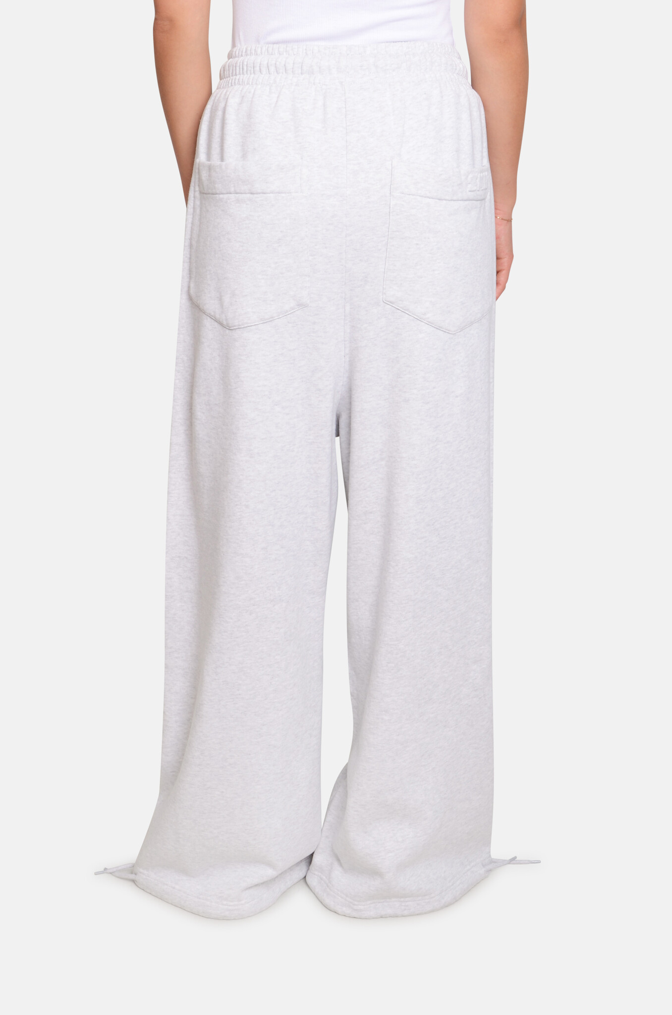 Hugo Baggy Sweat Pants Grey Melange-4