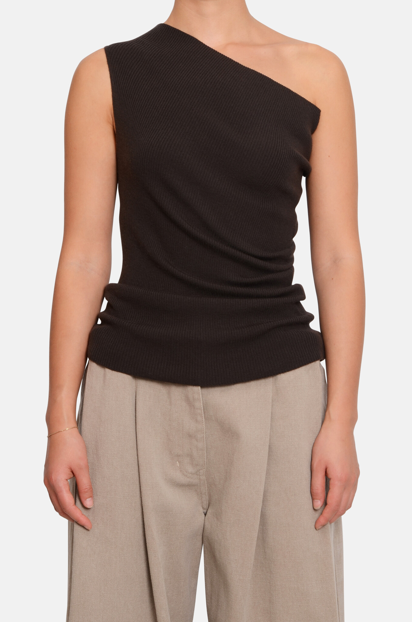 Roxy Cashmere Top in Brownie-1