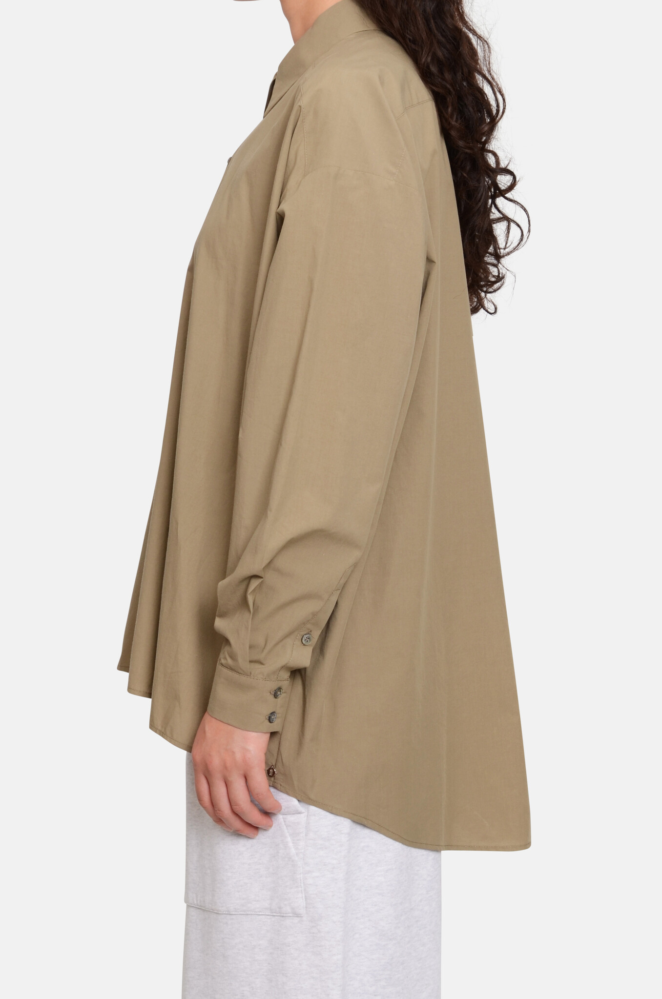 Cotton Poplin Shirt in Selva-3
