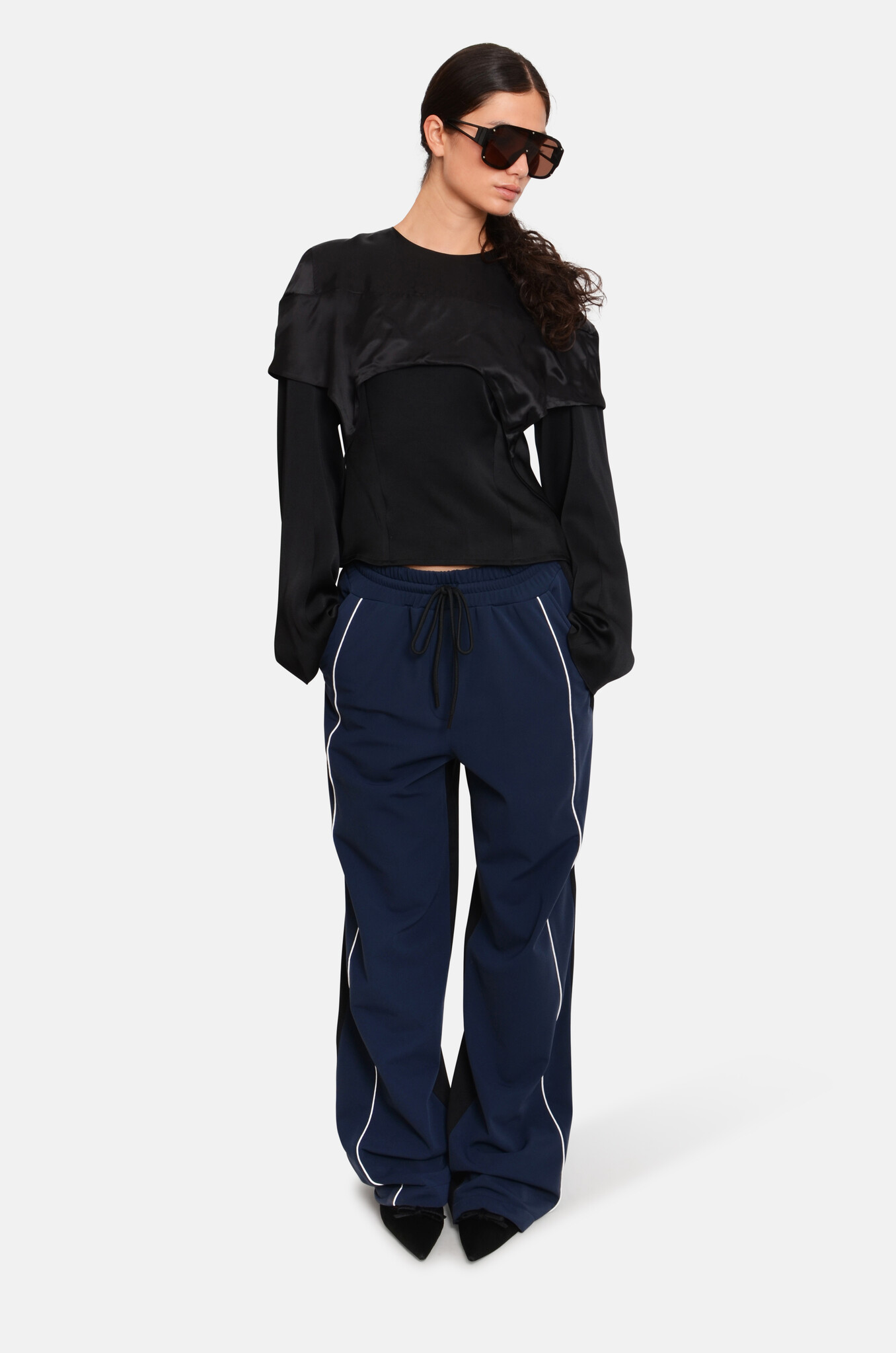 Terry Top in Black-2