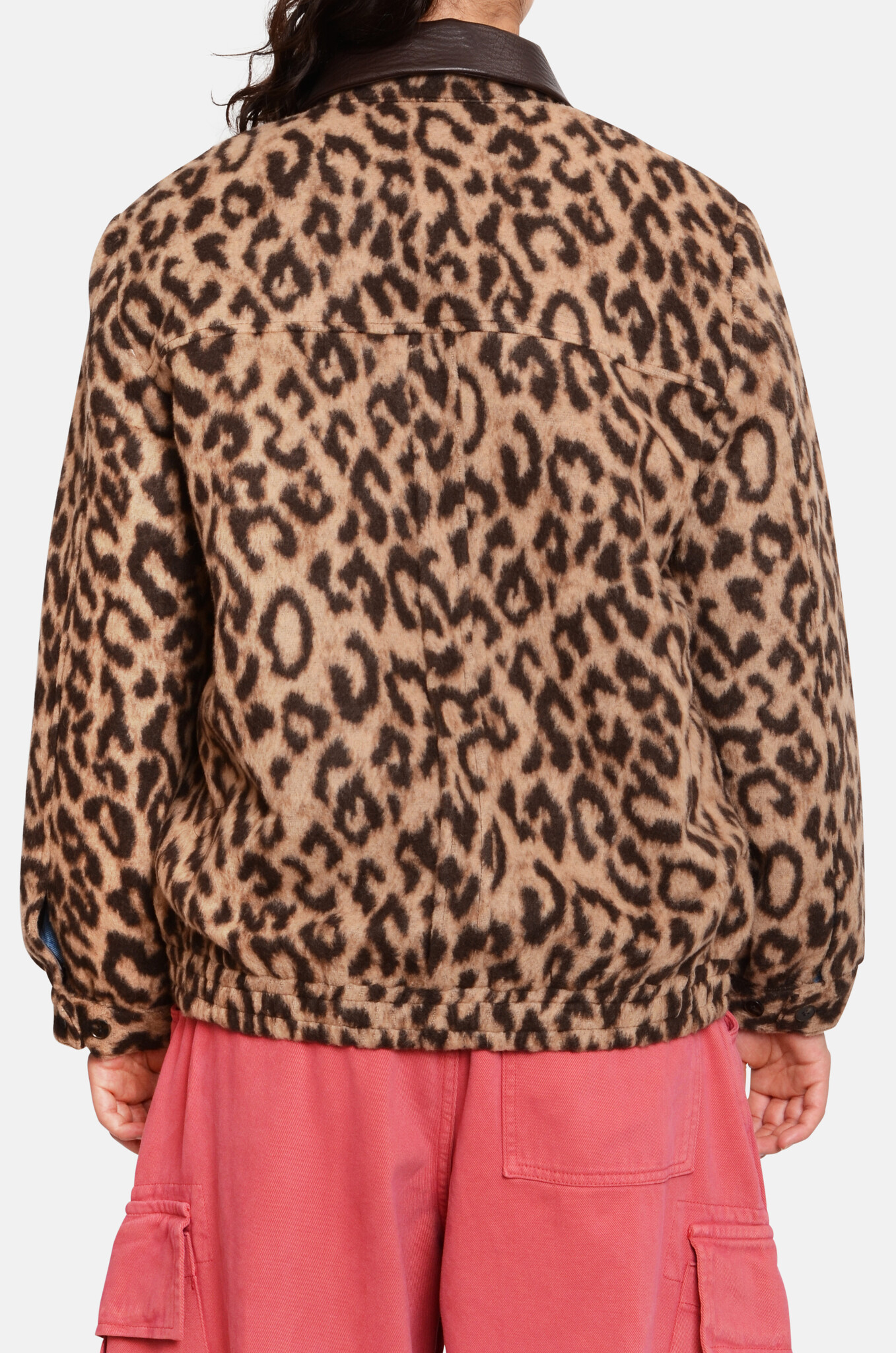 Beline Jacket in Wool Camel Leopard-4