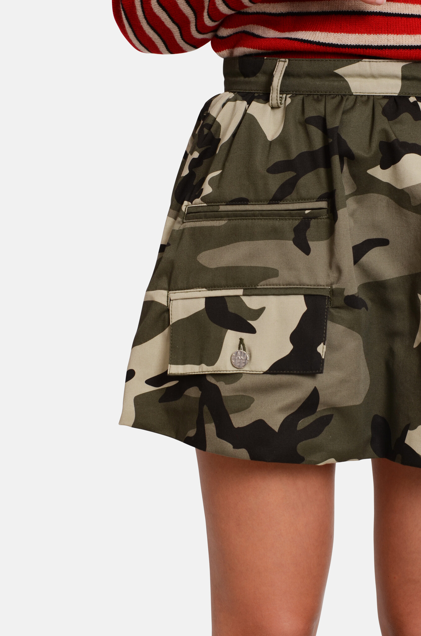 Samaya Skirt in Chameleon Green-5