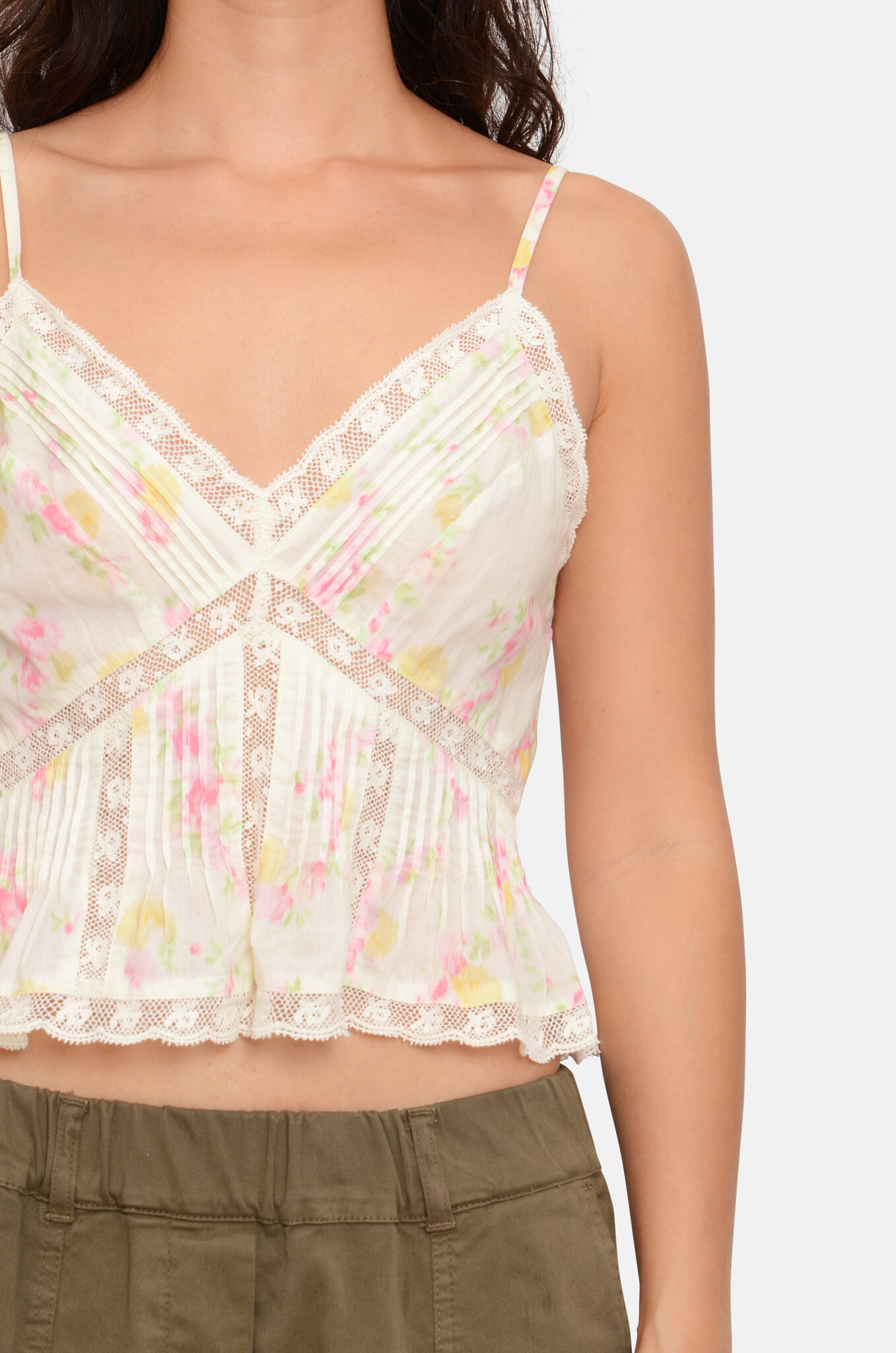 Elsette Top in White Peach-5