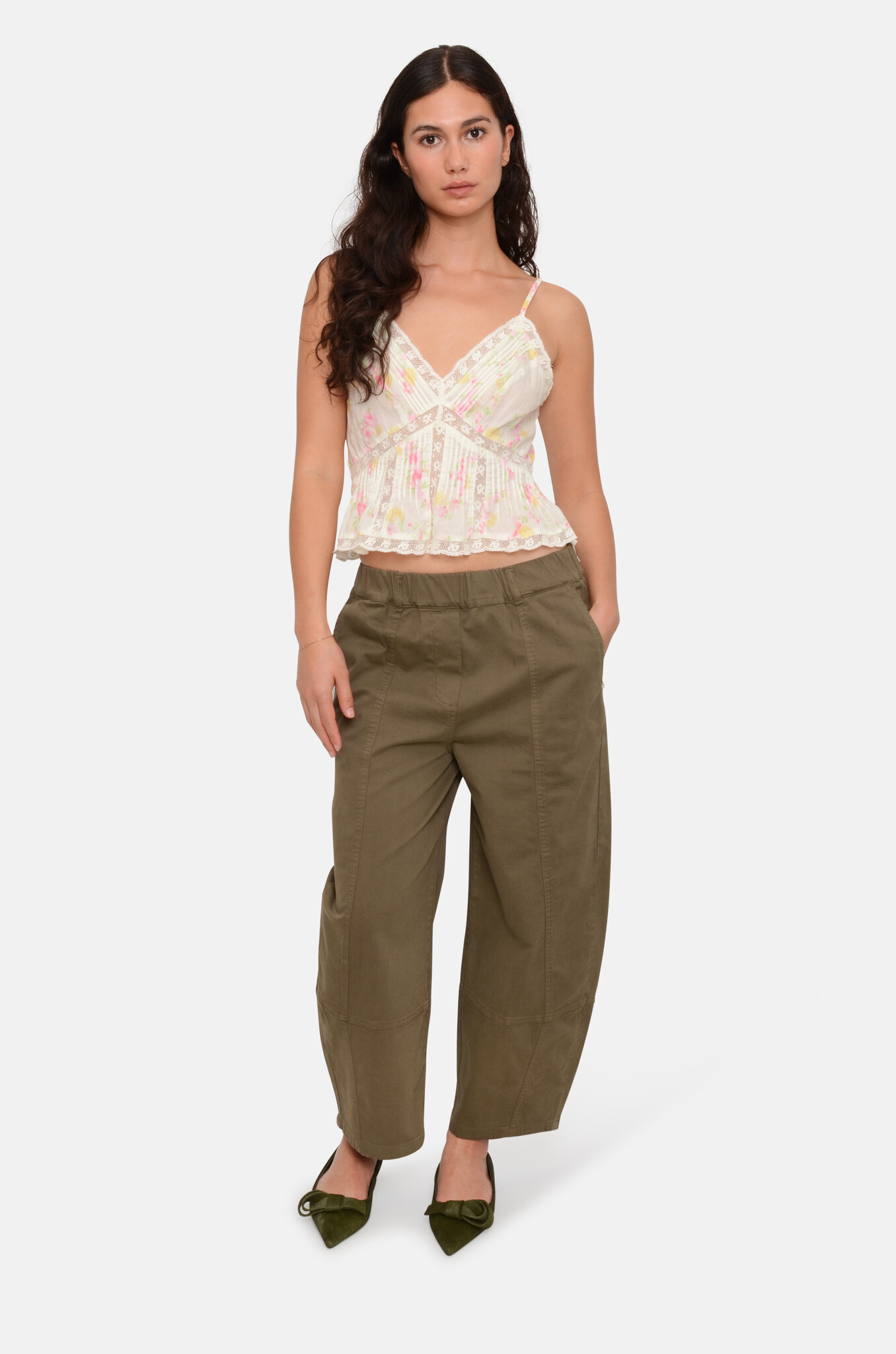 Elsette Top in White Peach-2