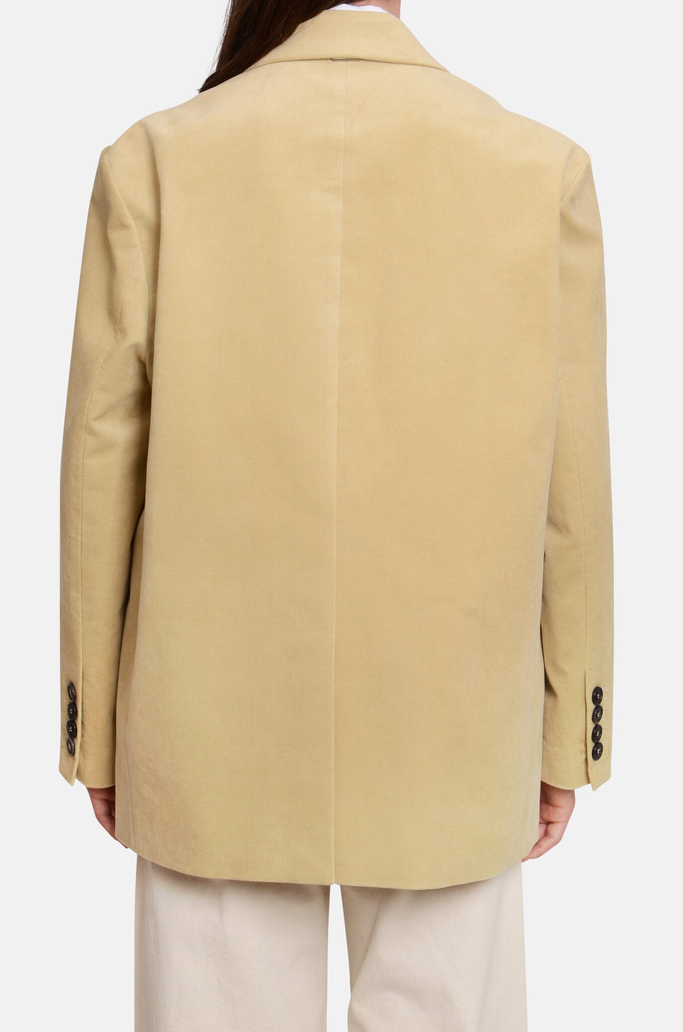 Classic Velvet Single Breasted Blazer-4