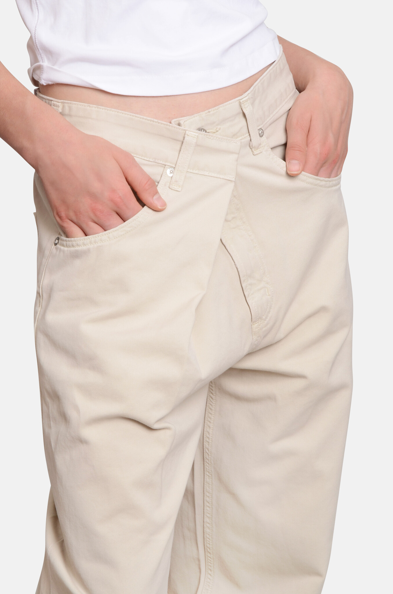 Vana Fold Jean in Twill Comb-5