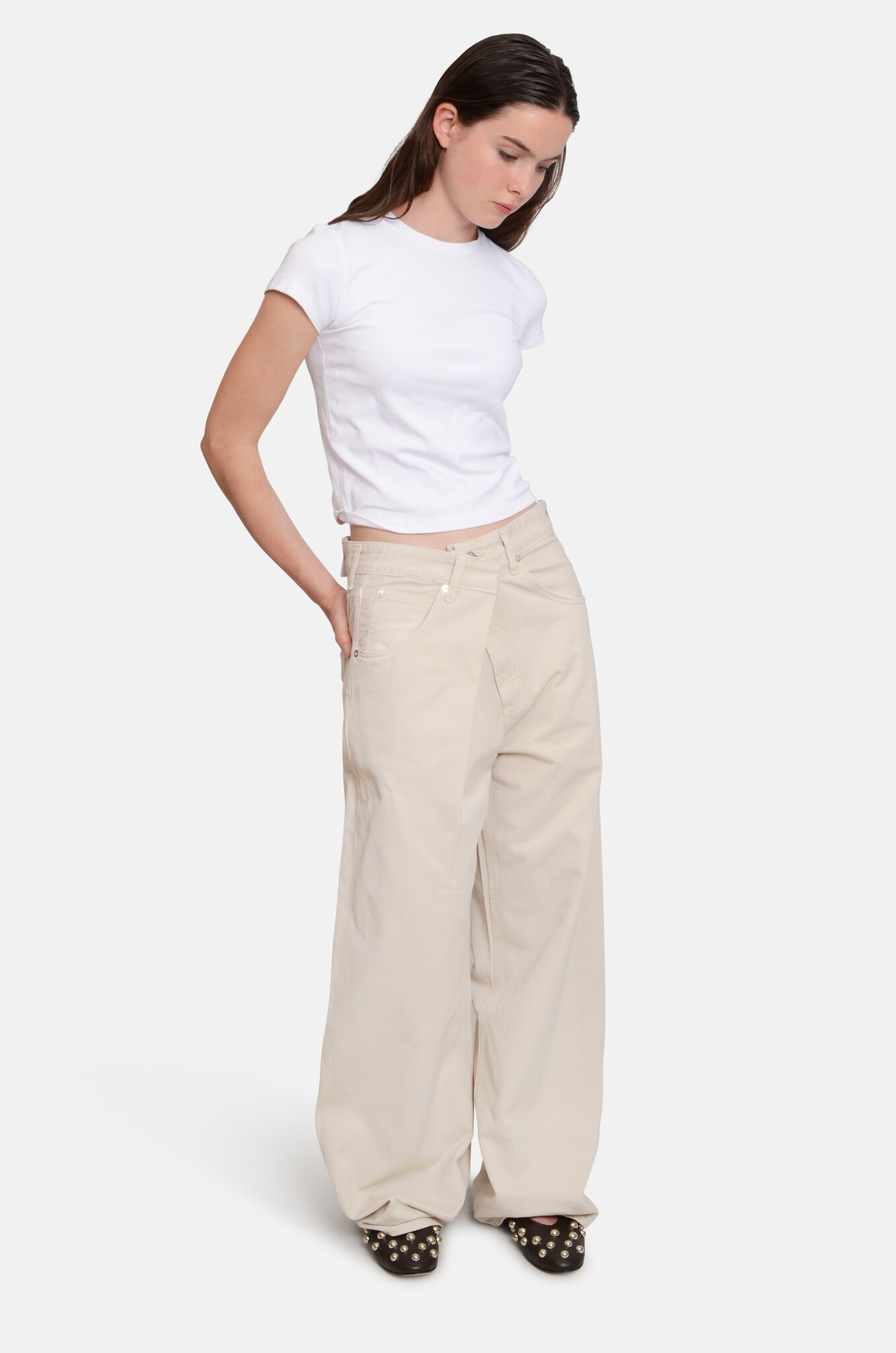 Vana Fold Jean in Twill Comb-6