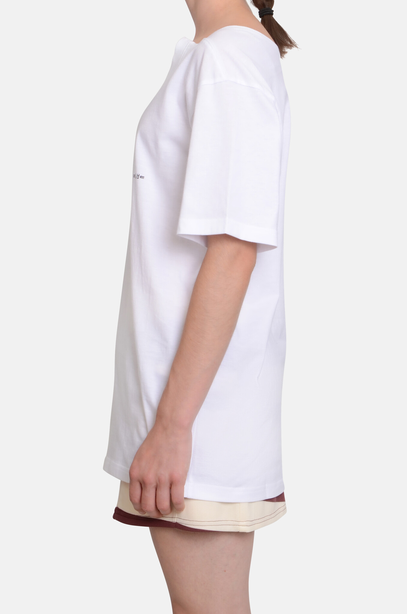 White Movable Collar T-Shirt-3