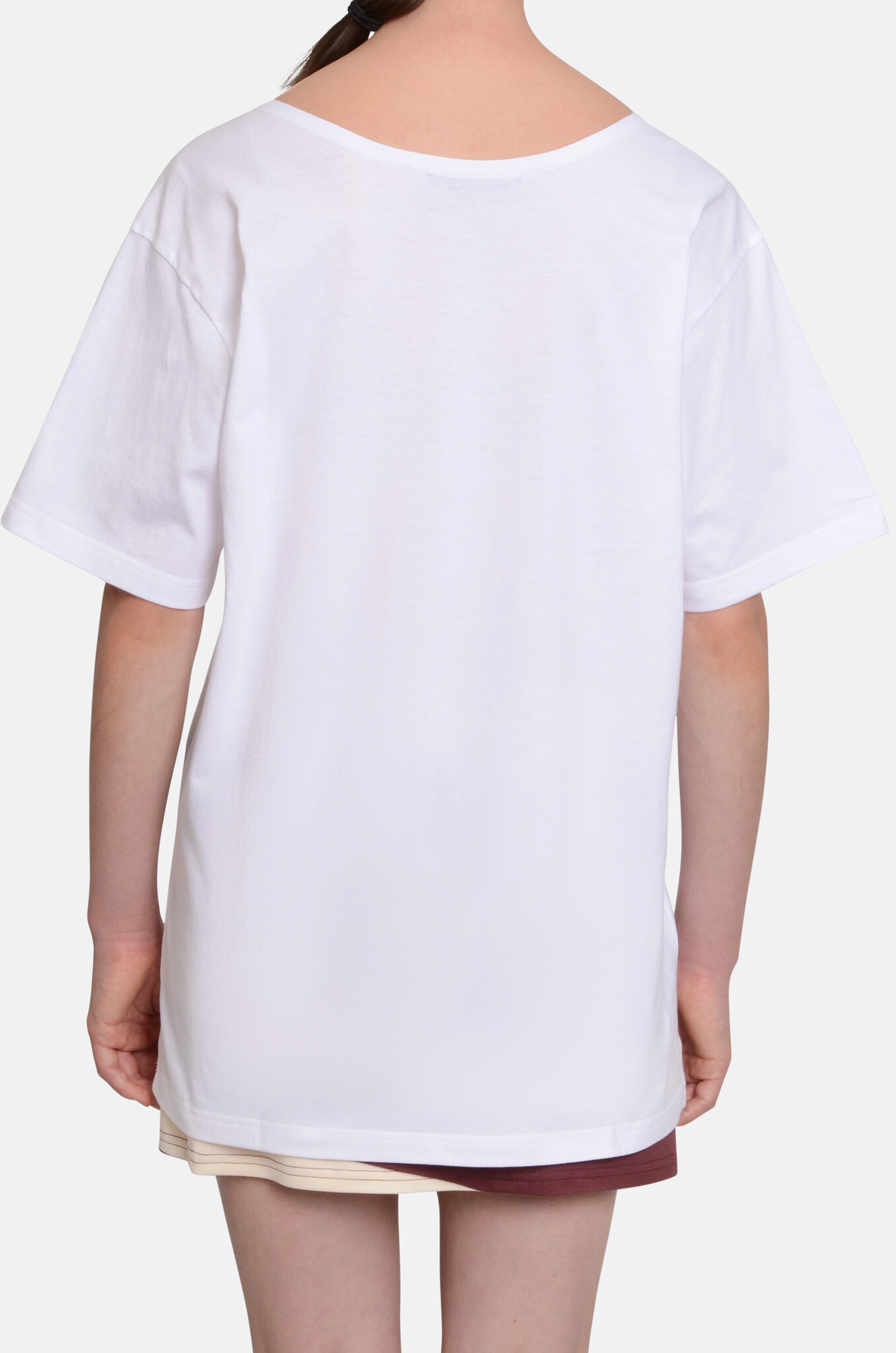 White Movable Collar T-Shirt-4