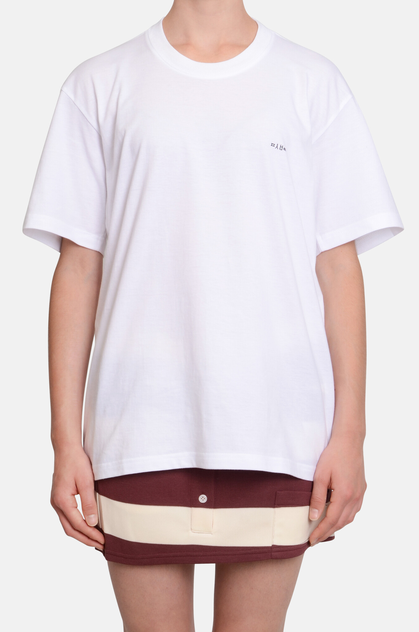 White Movable Collar T-Shirt-5