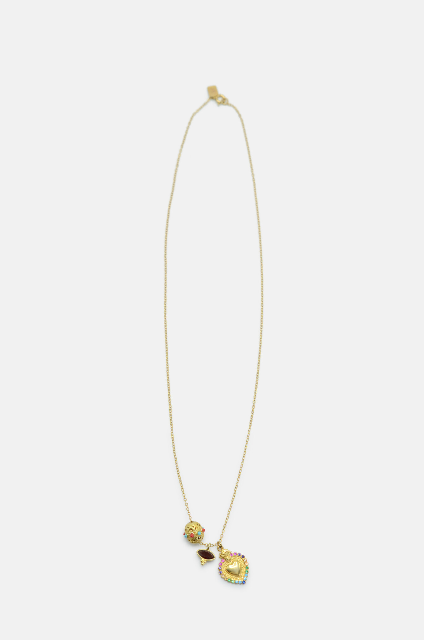 Multicharm Heart Necklace-1