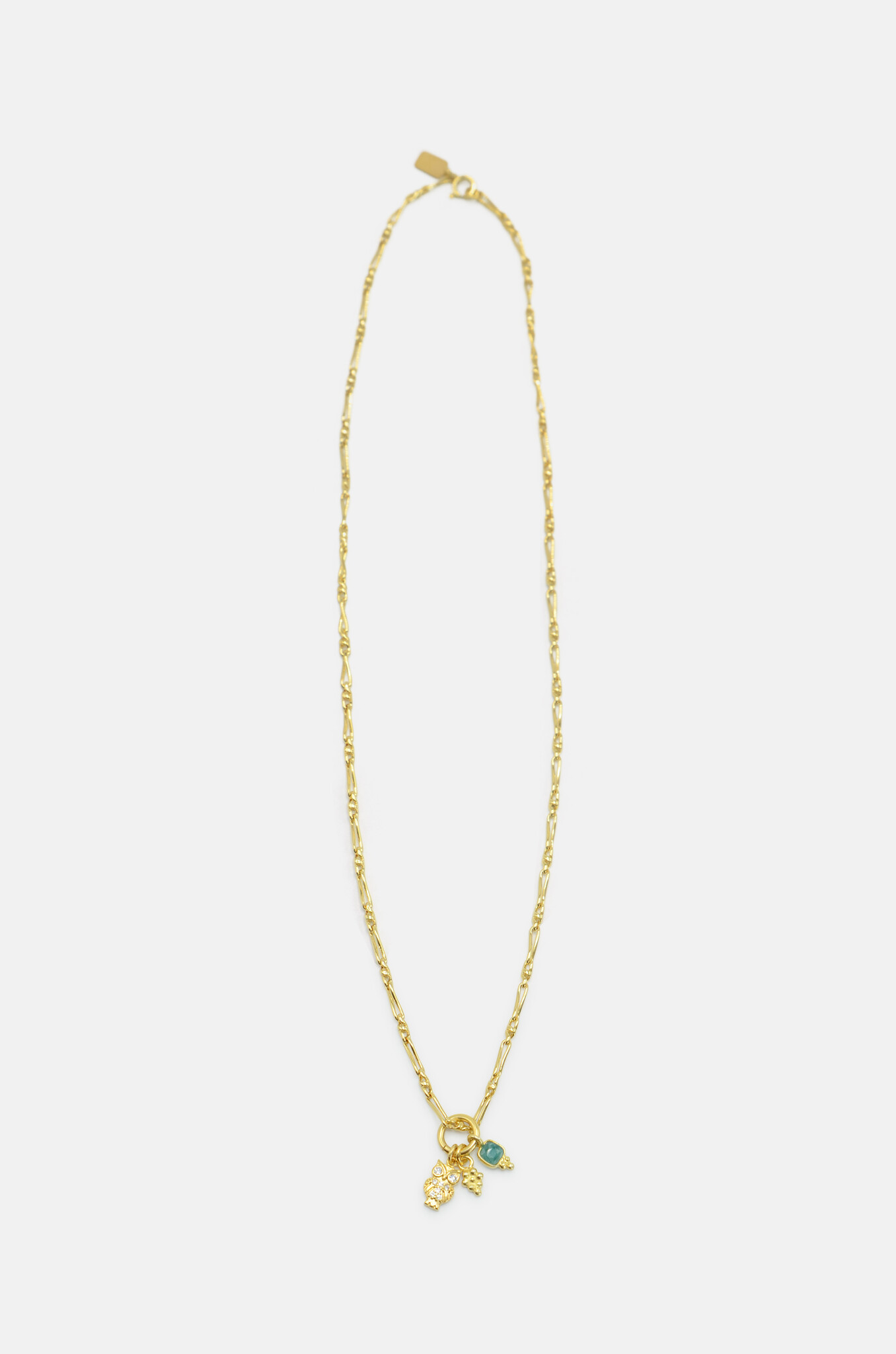 Multicharm Owl Necklace-1