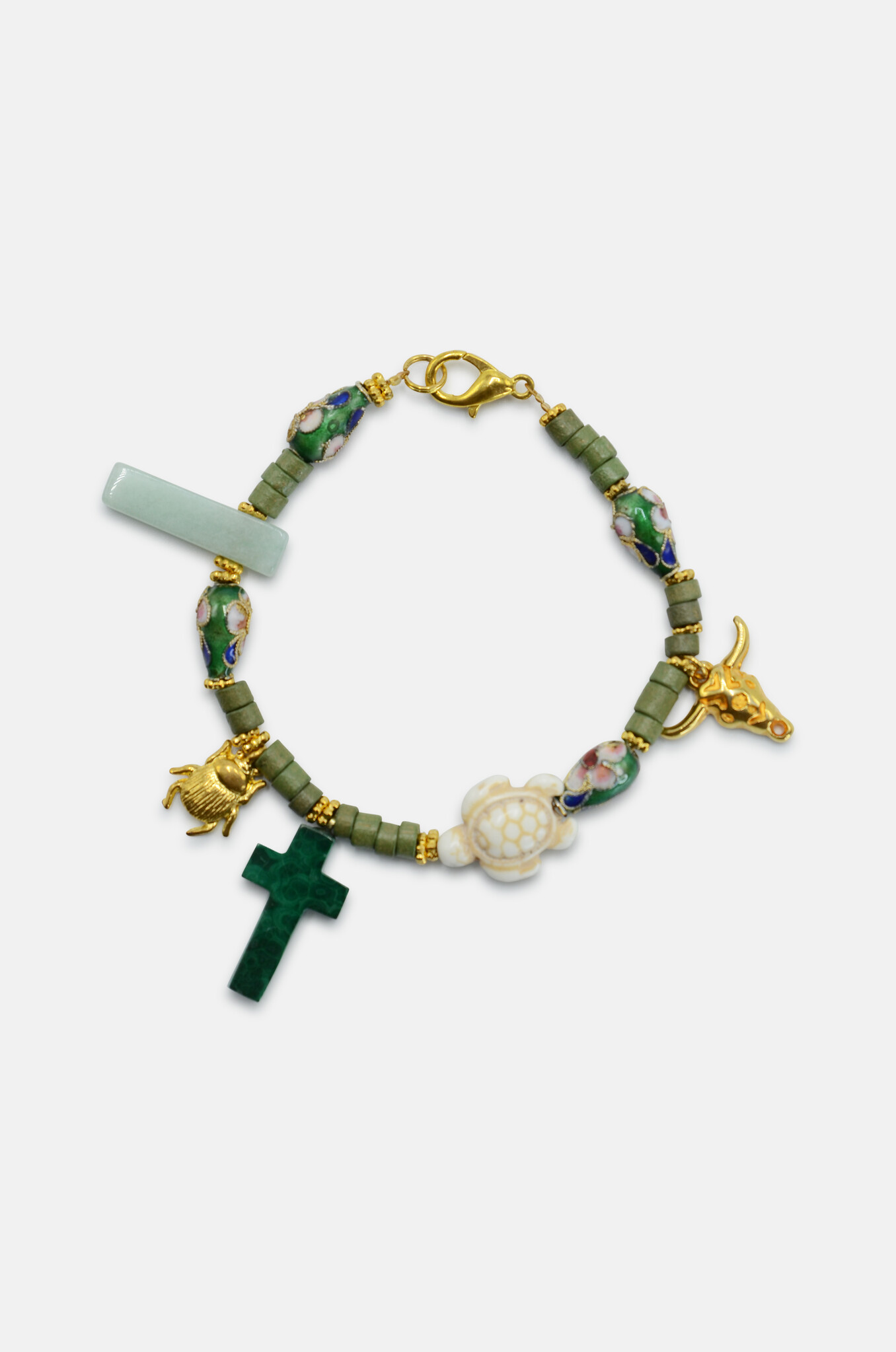 One-of-a-kind Trinket Bracelet Green-1