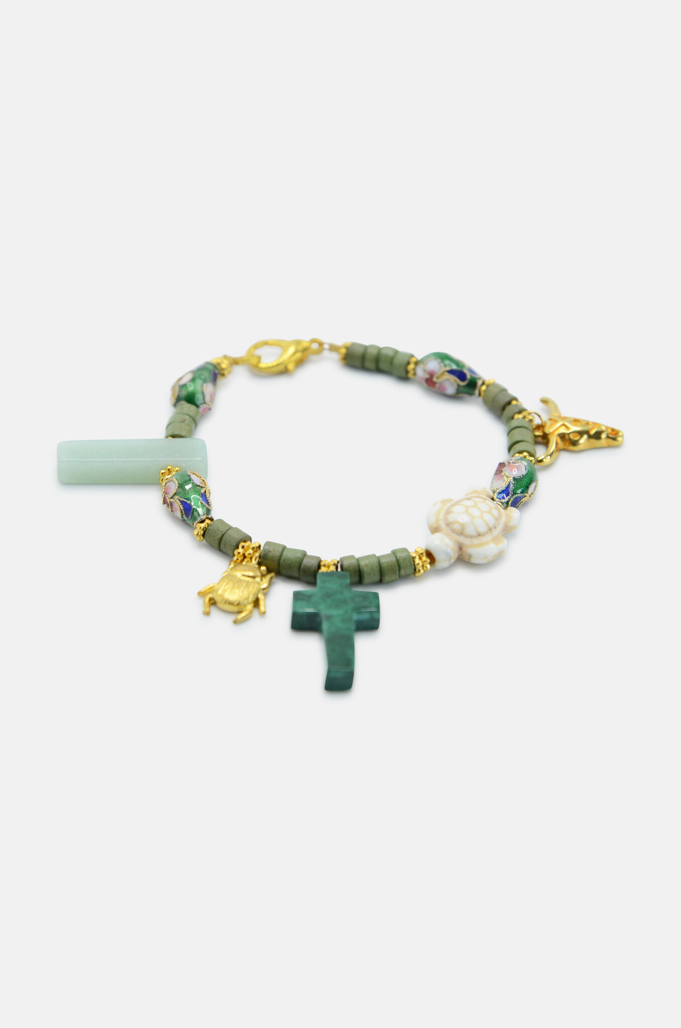 One-of-a-kind Trinket Bracelet Green-2