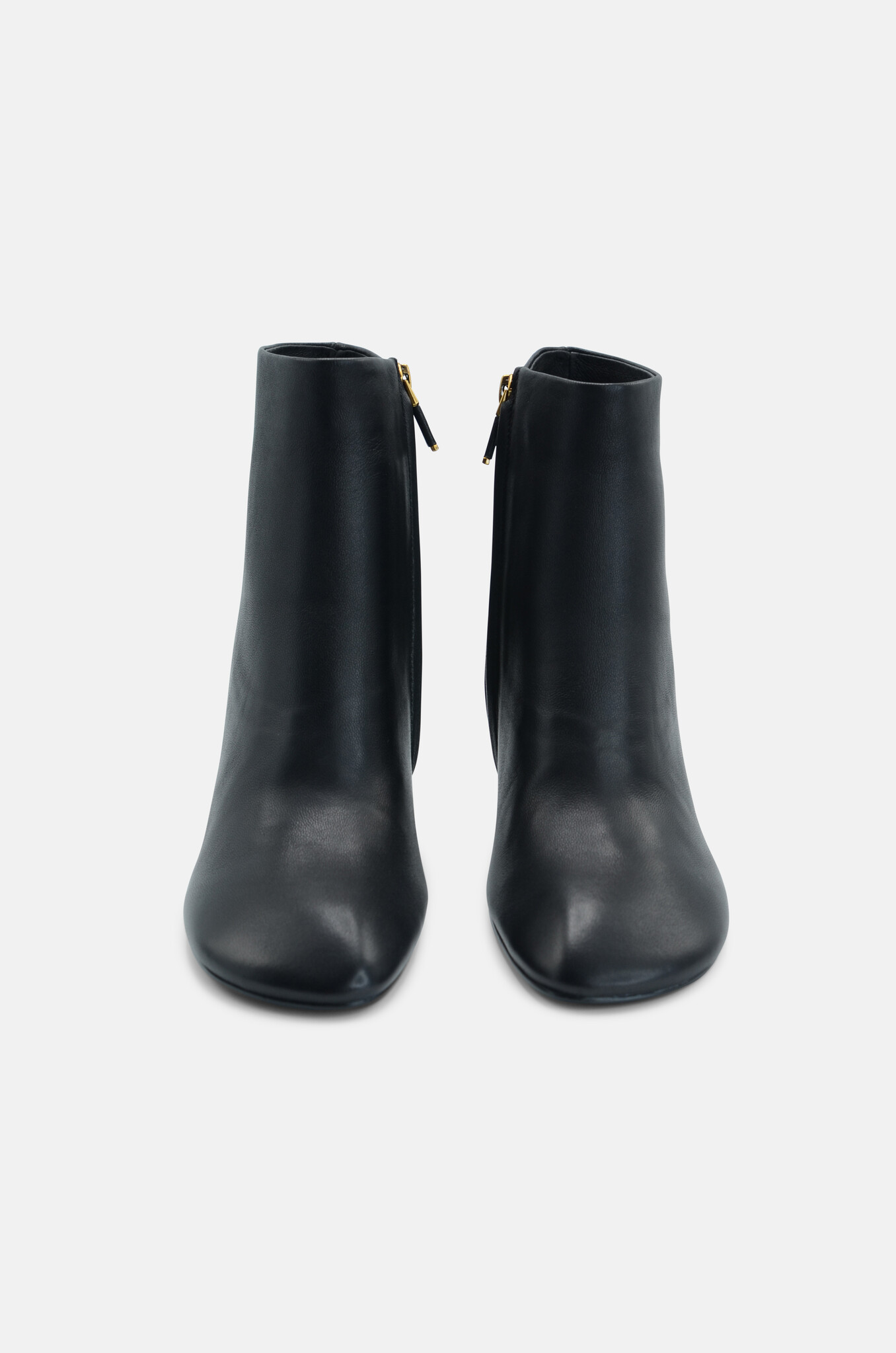 Curved Toe Bootie in Black-3