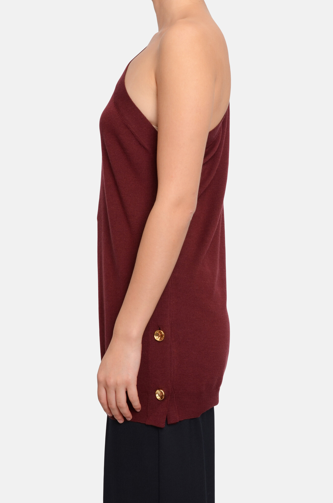 Assymetric Sweater in Aubergine-3