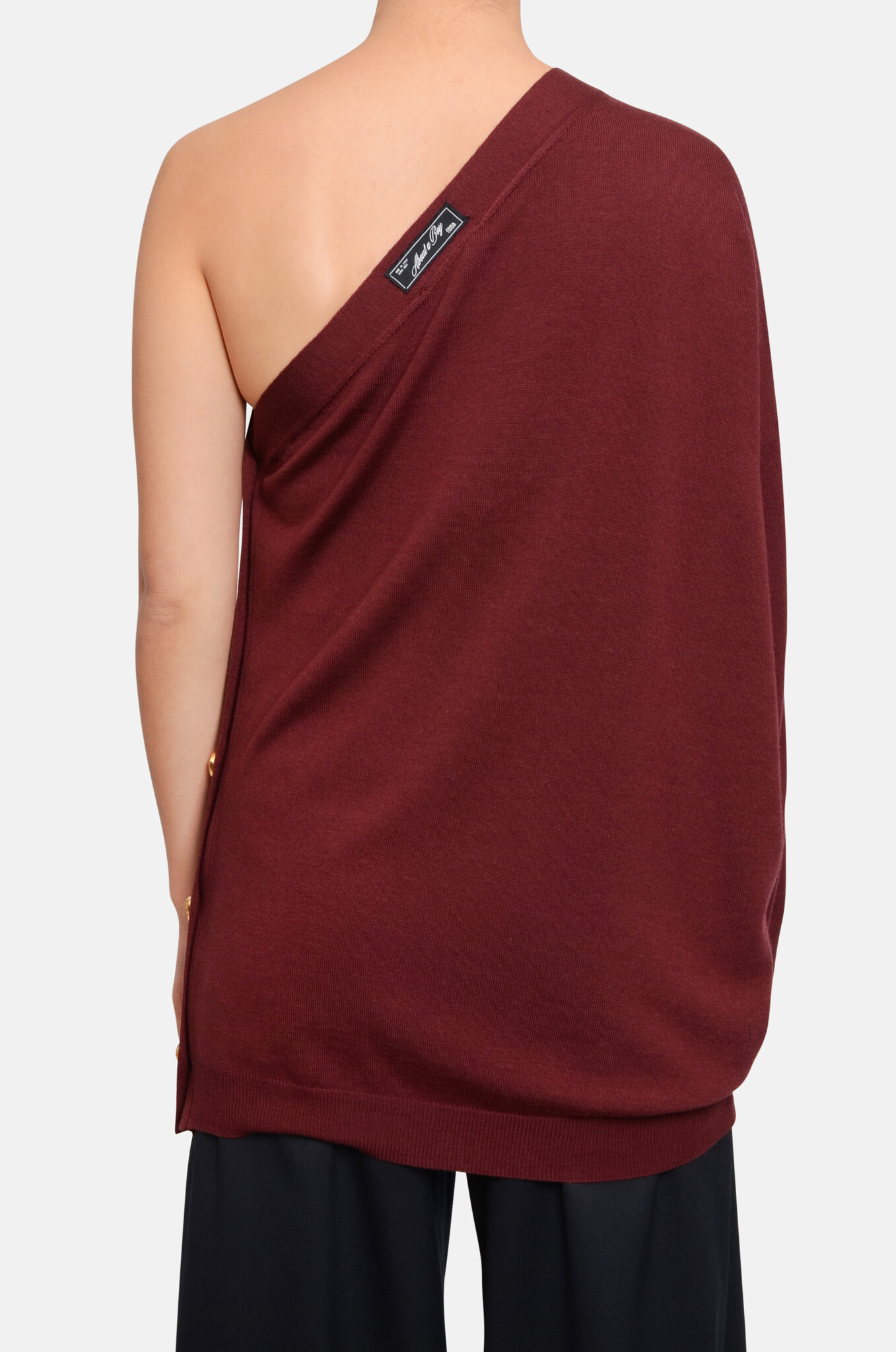 Assymetric Sweater in Aubergine-4