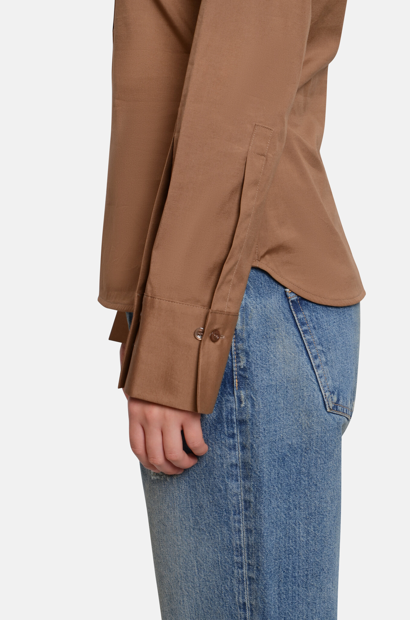 Fitted Shirt in Sand Storm-6