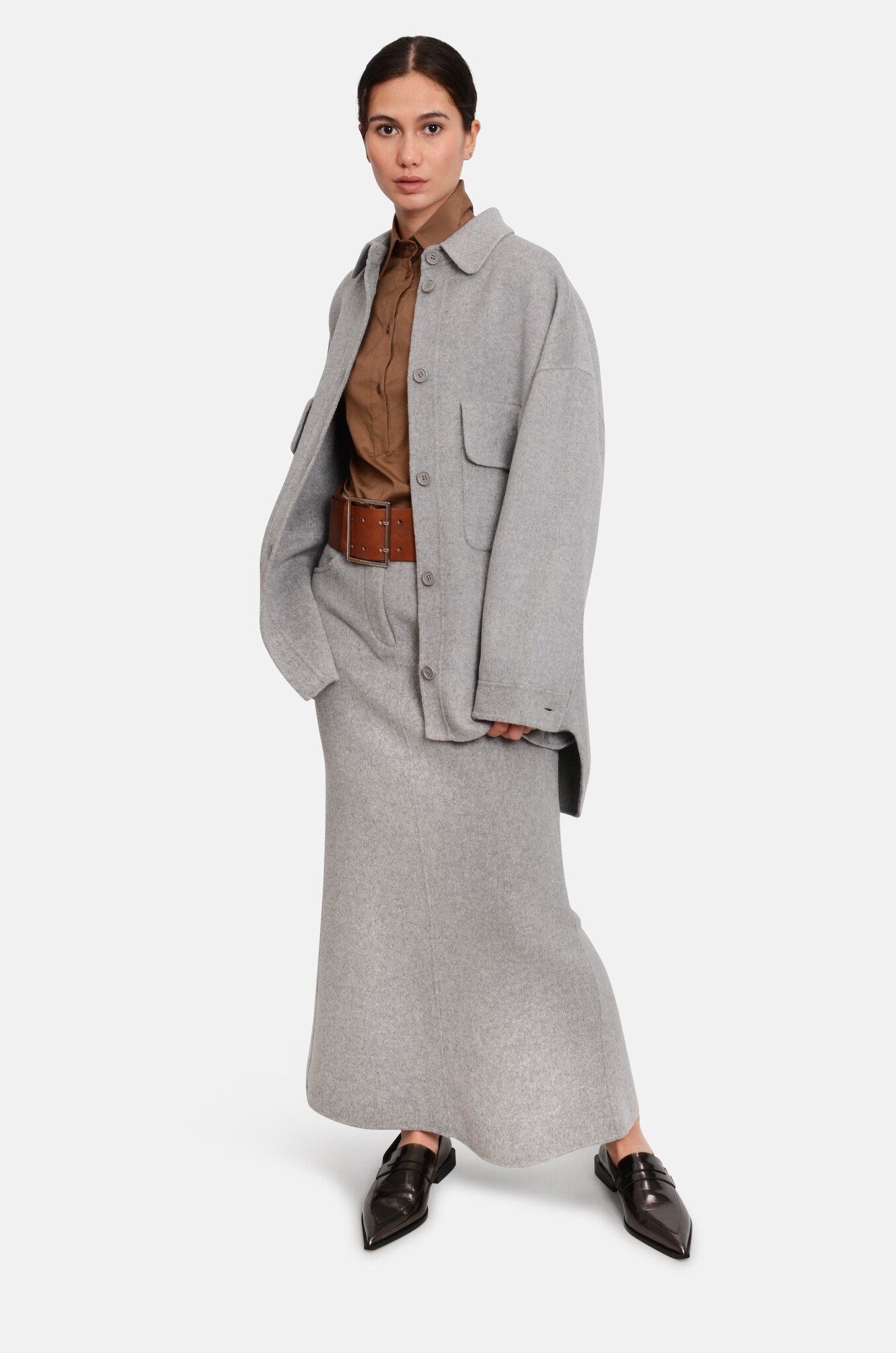 Fitted Shirt in Sand Storm-7