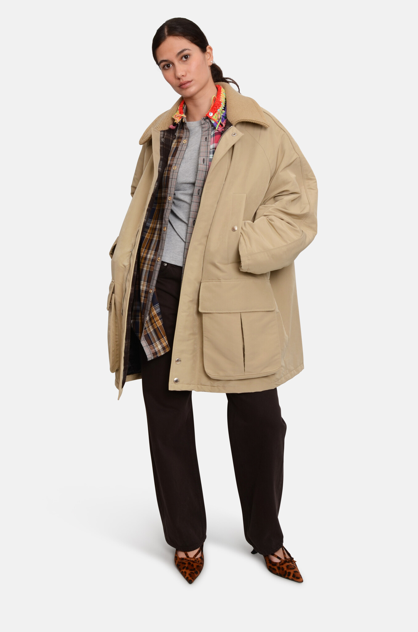 Oversized Waxed Jacket-2