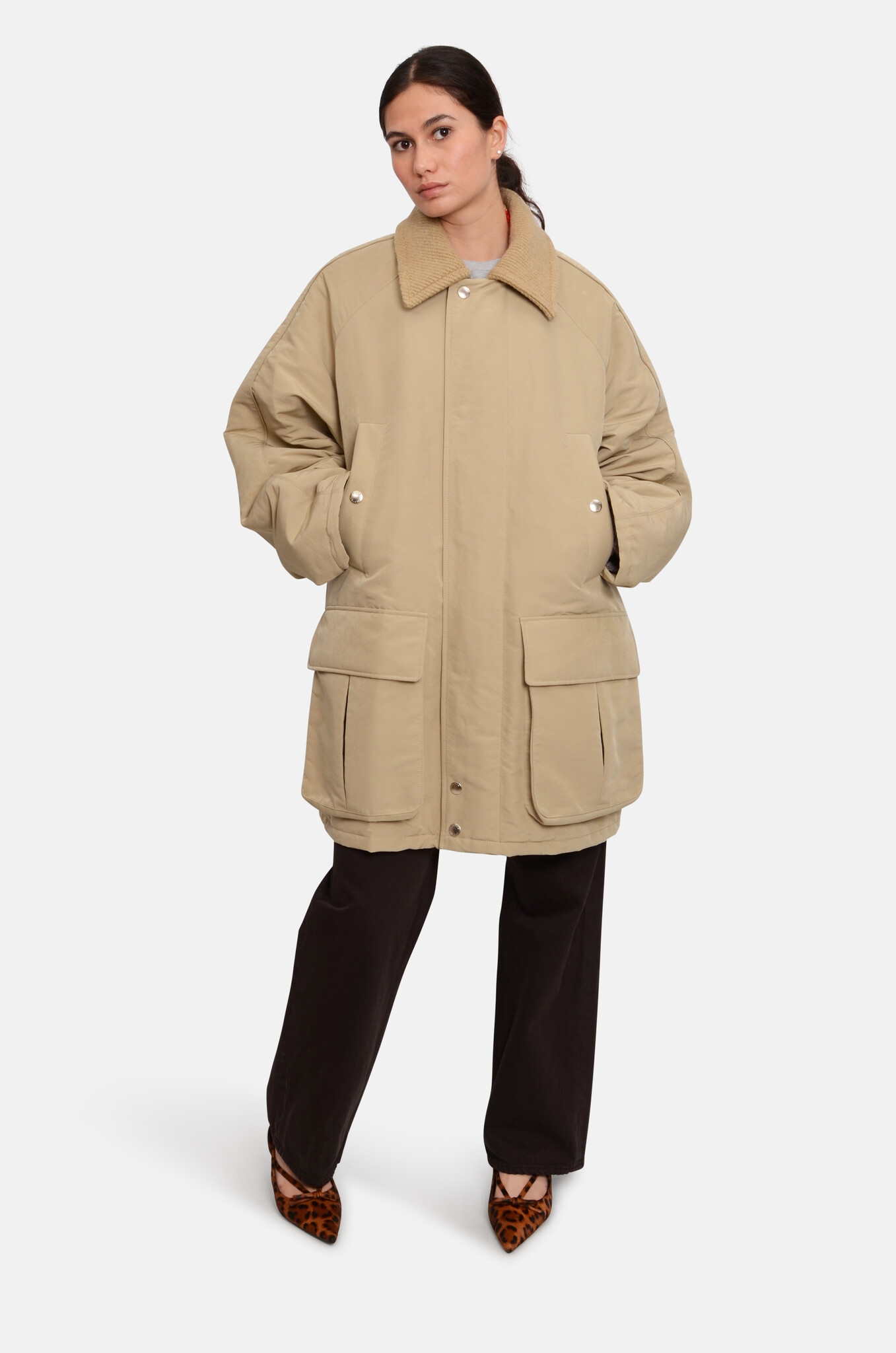 Oversized Waxed Jacket-6