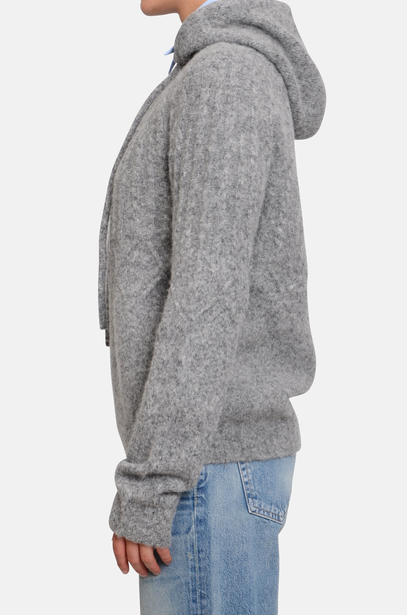 Knitted Cable Hoodie-3