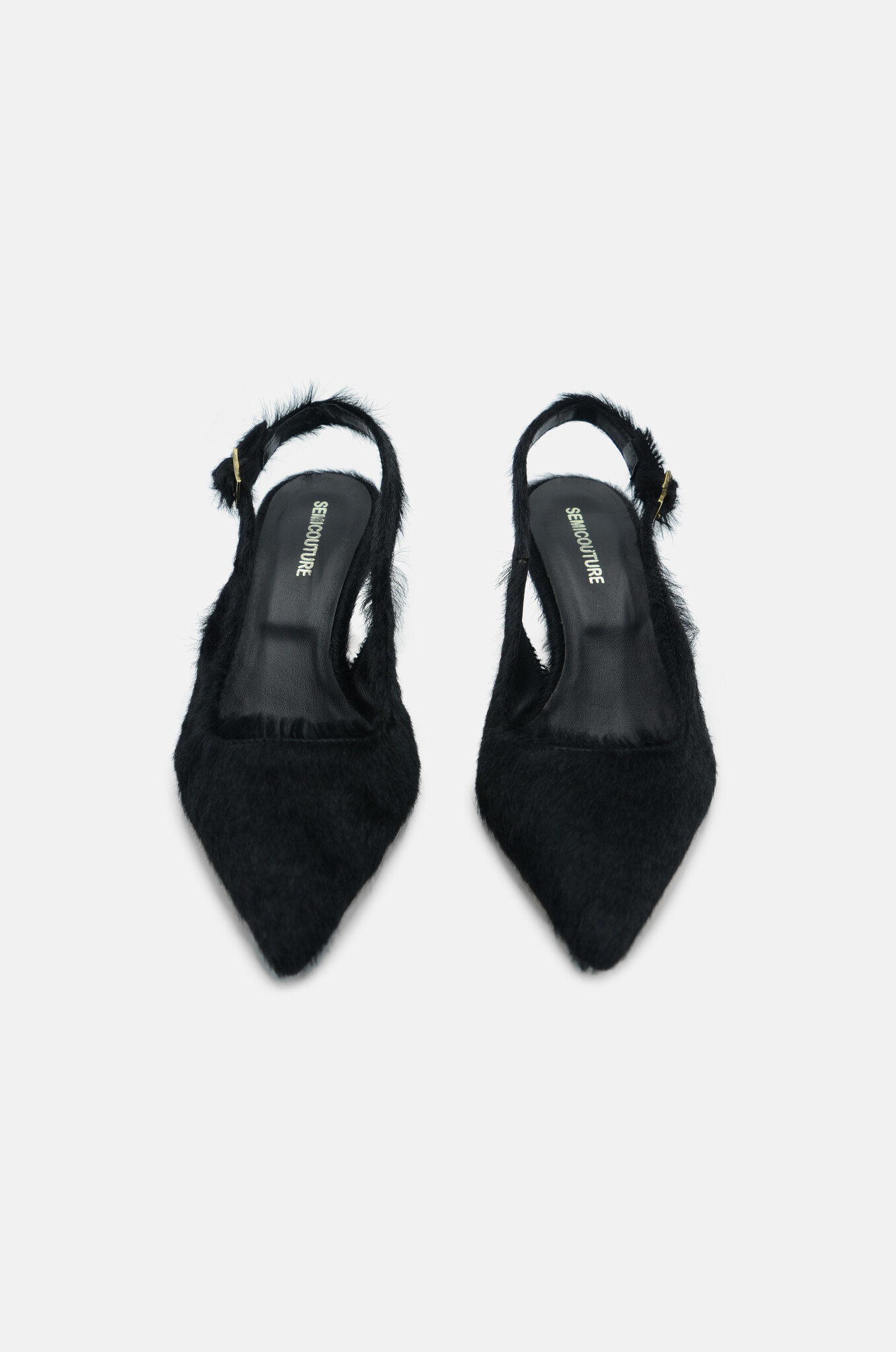 Pony Slingbacks in Black-3