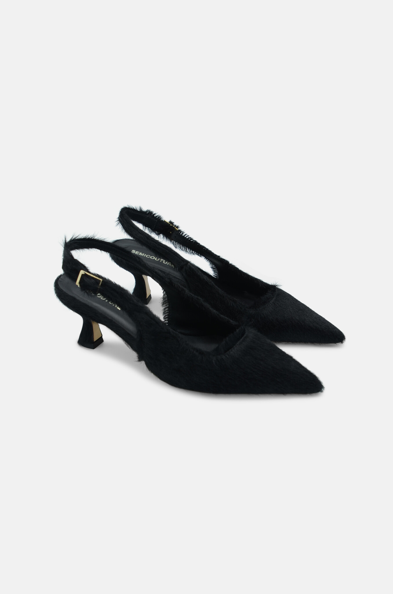 Pony Slingbacks in Black-4