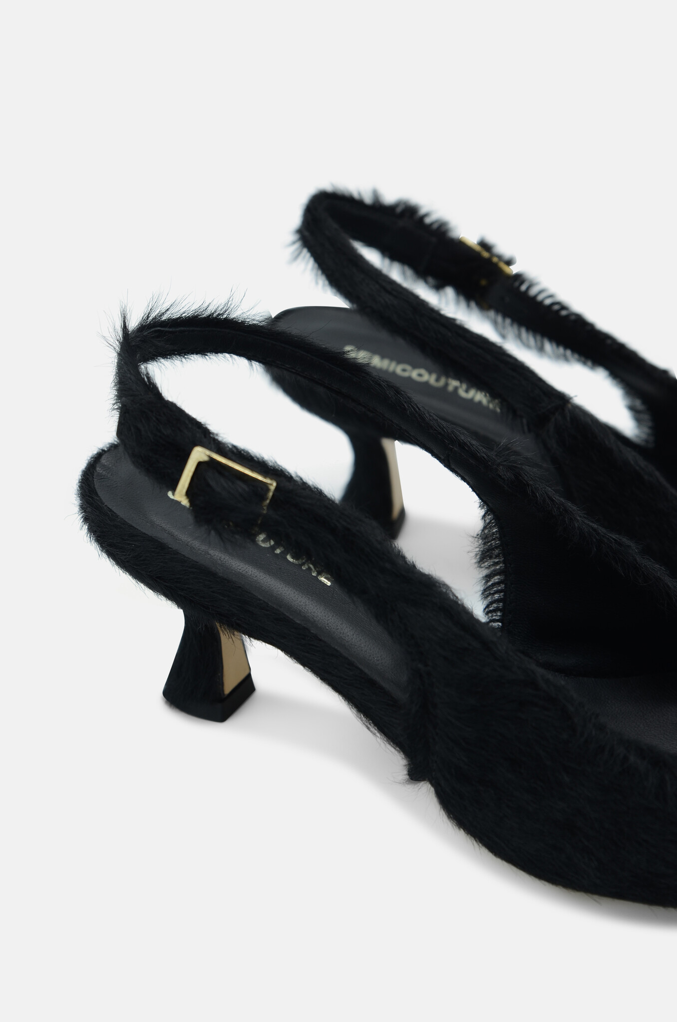 Pony Slingbacks in Black-6