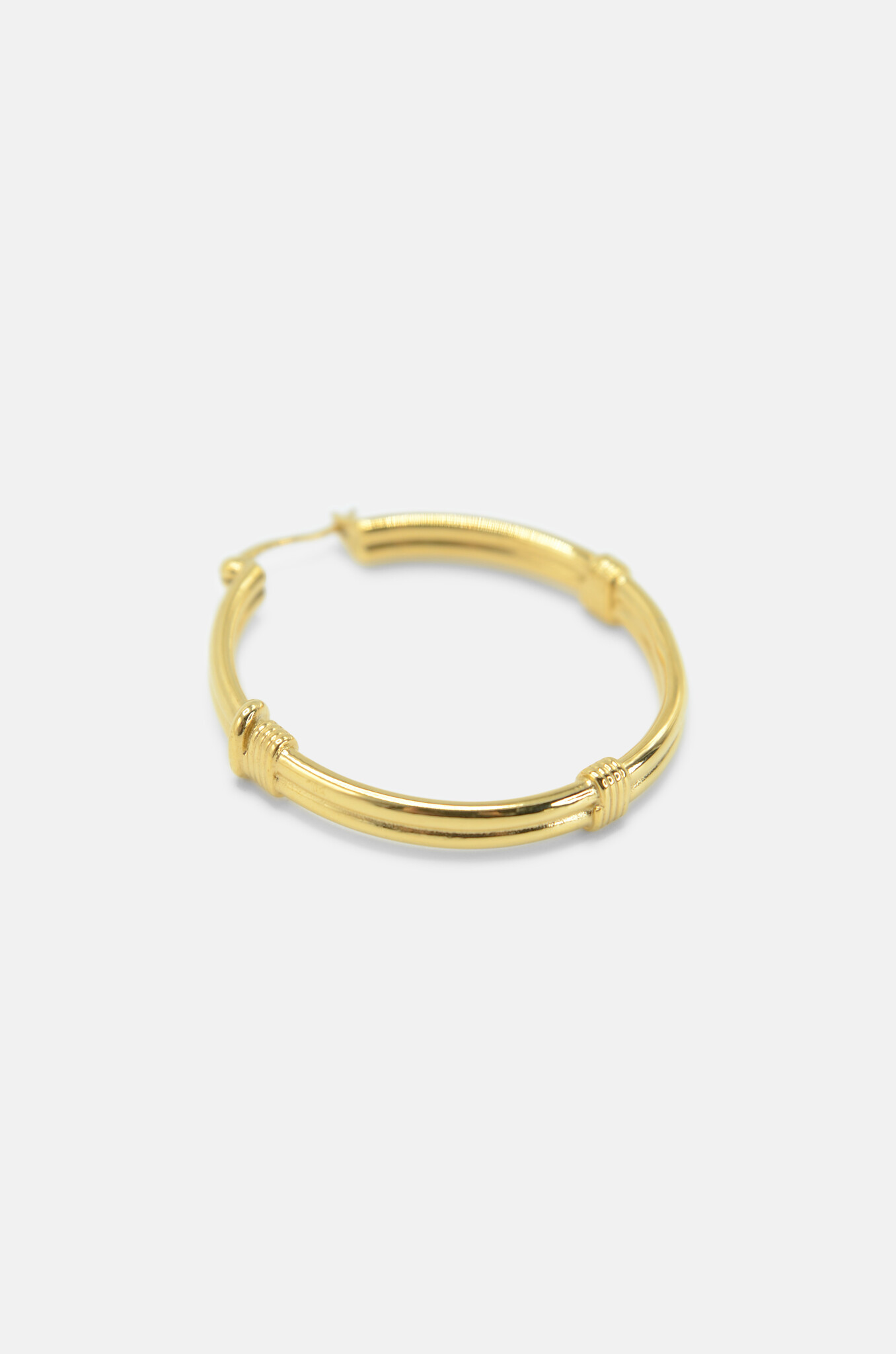River Hoops in Gold plated-3