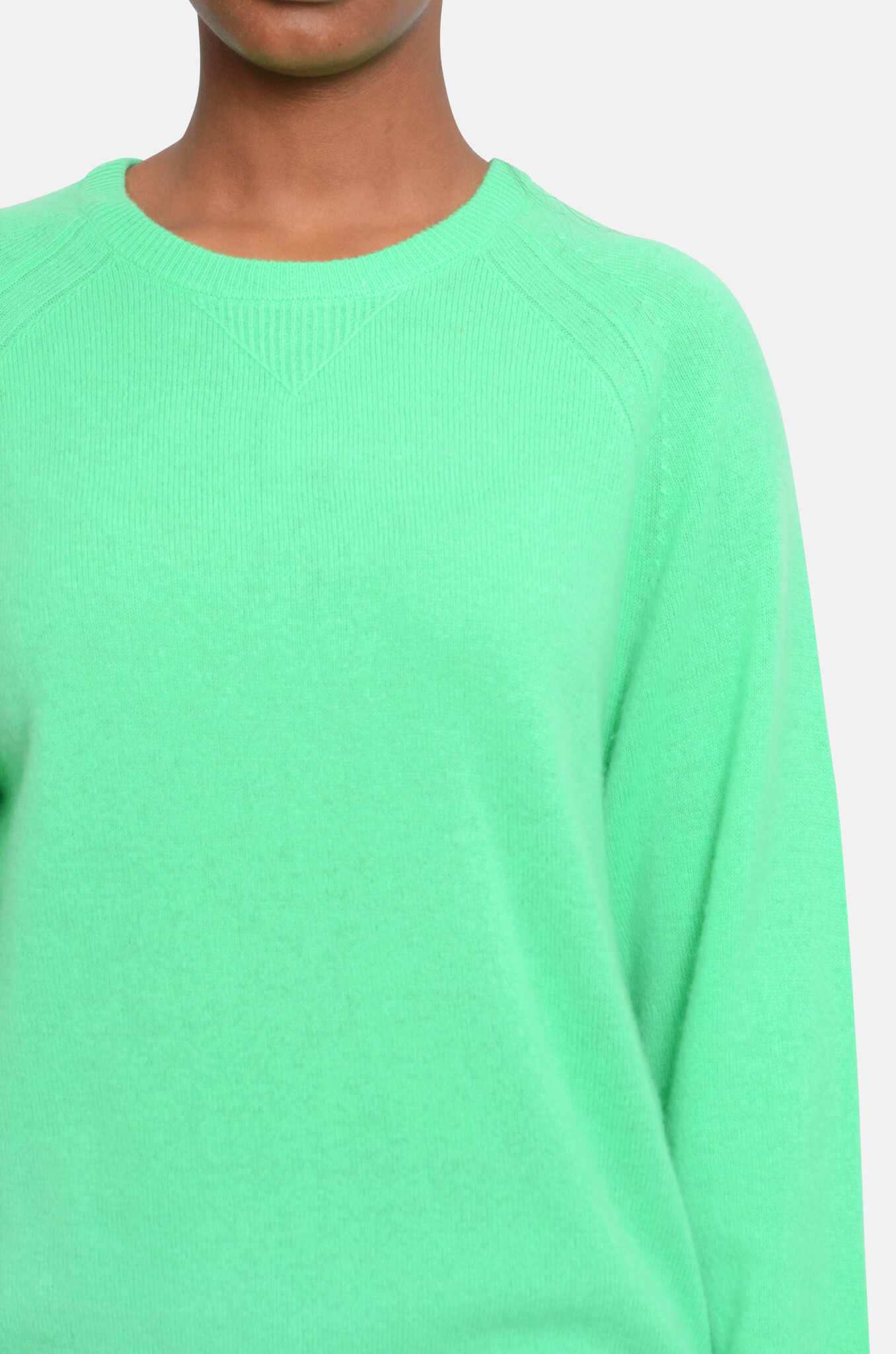 Martika Cashmere Sweater in Bright Green-5