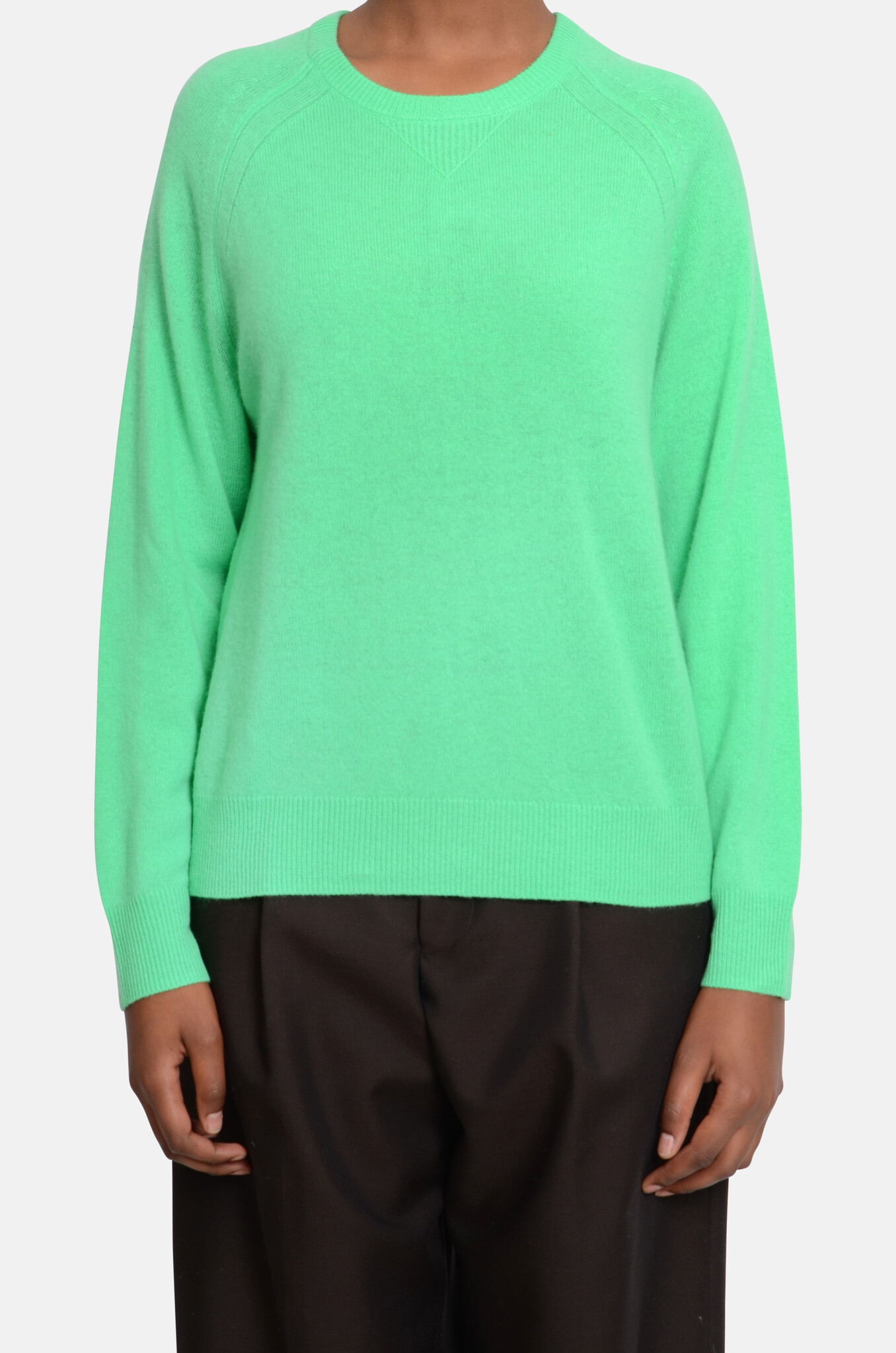 Martika Cashmere Sweater in Bright Green-1