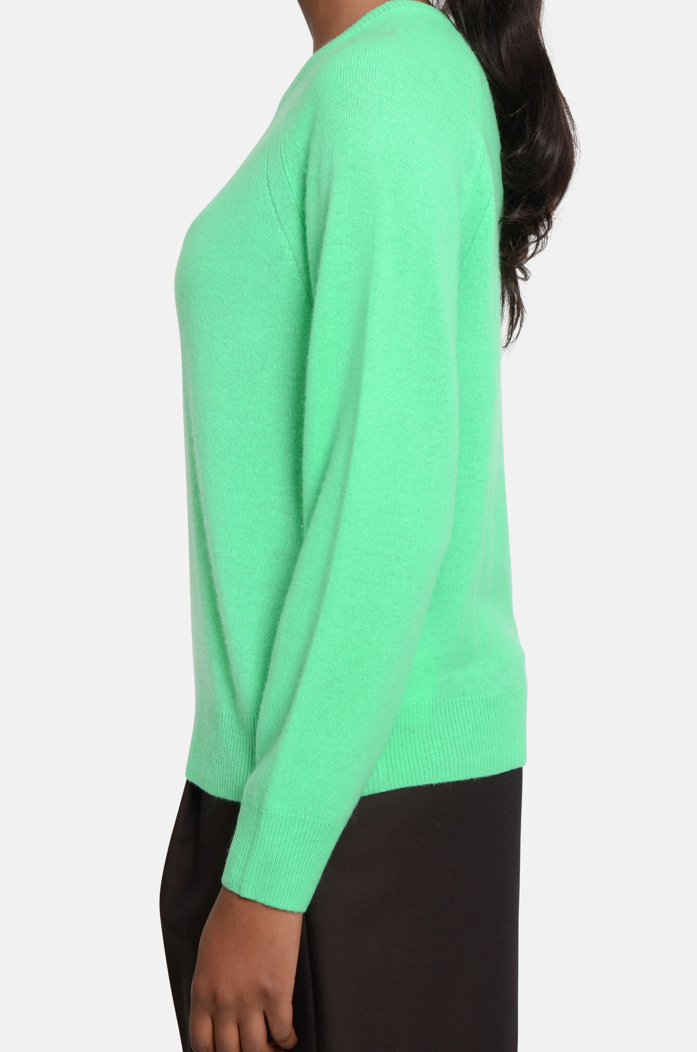 Martika Cashmere Sweater in Bright Green-3
