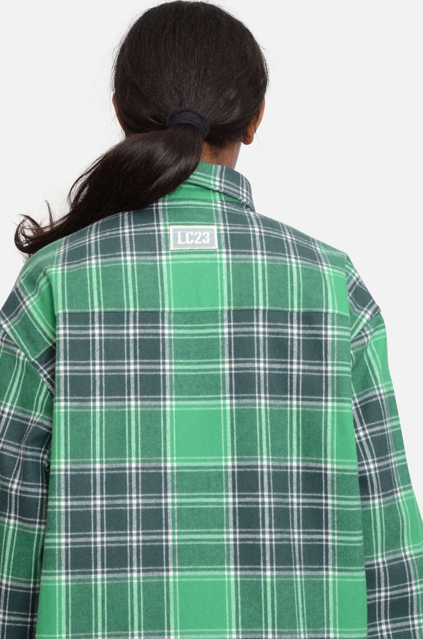 Check Flannel Shirt in Green-5