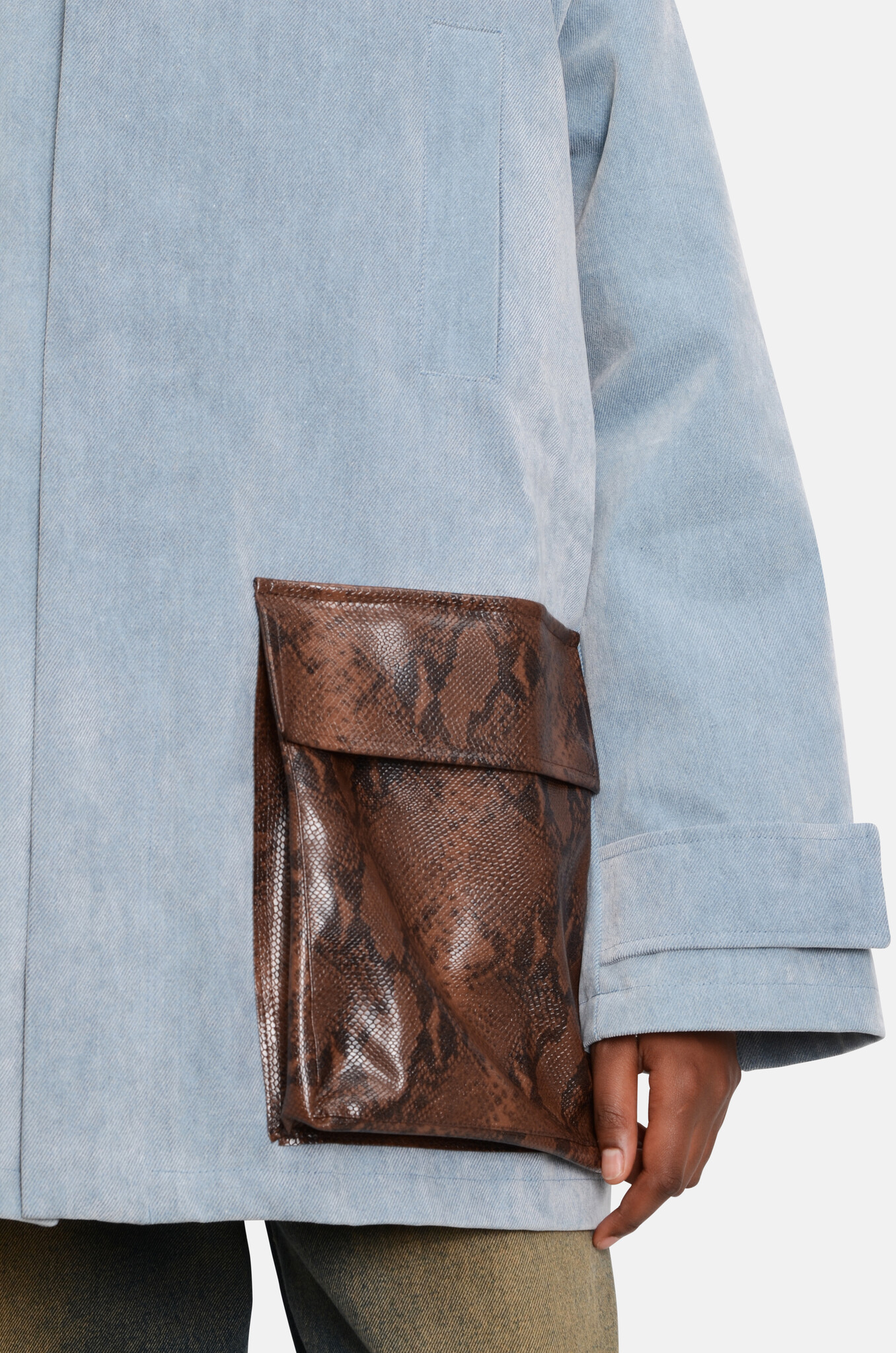 Field Jacket in Pale Blue-5