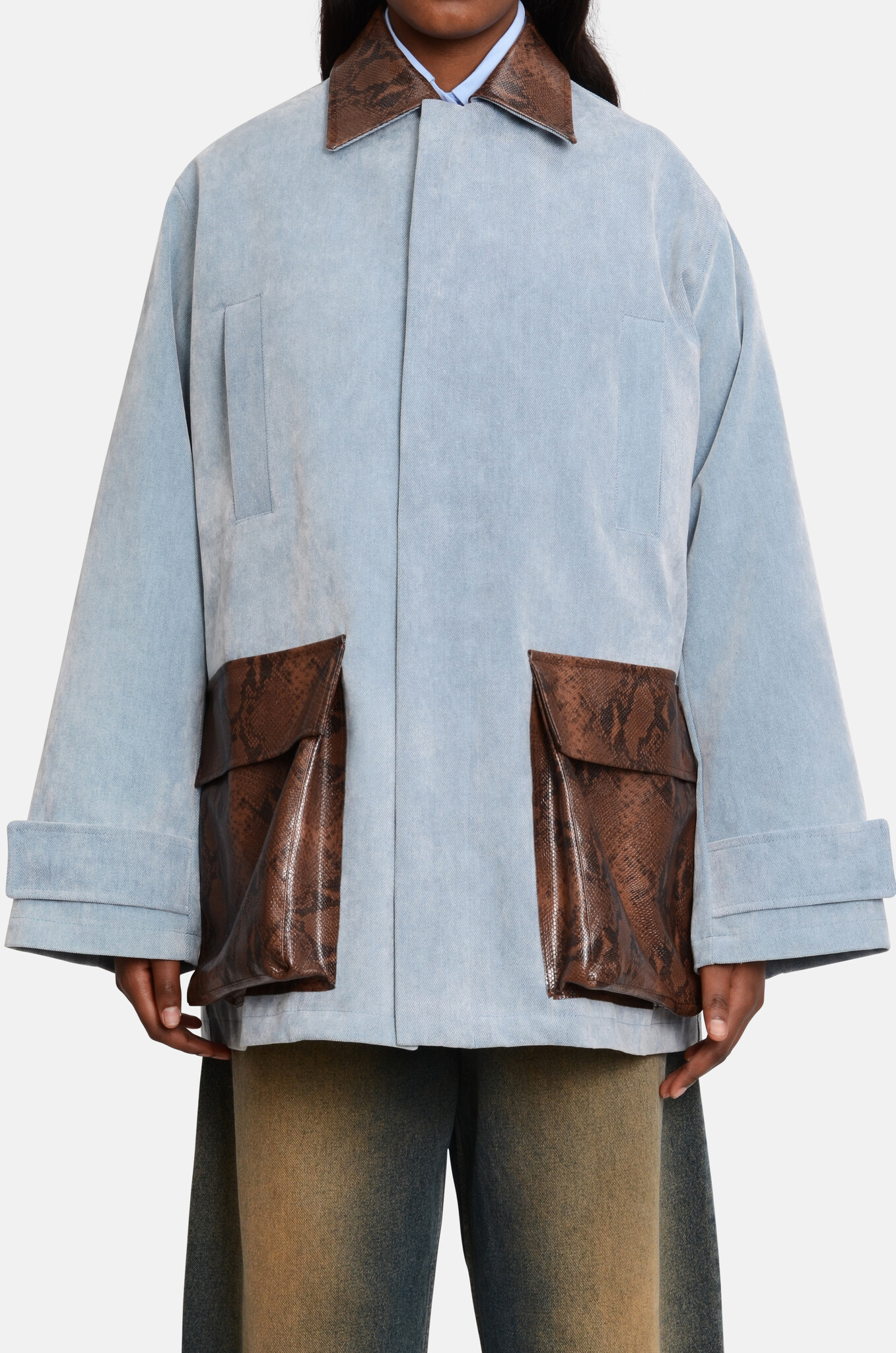 Field Jacket in Pale Blue-1