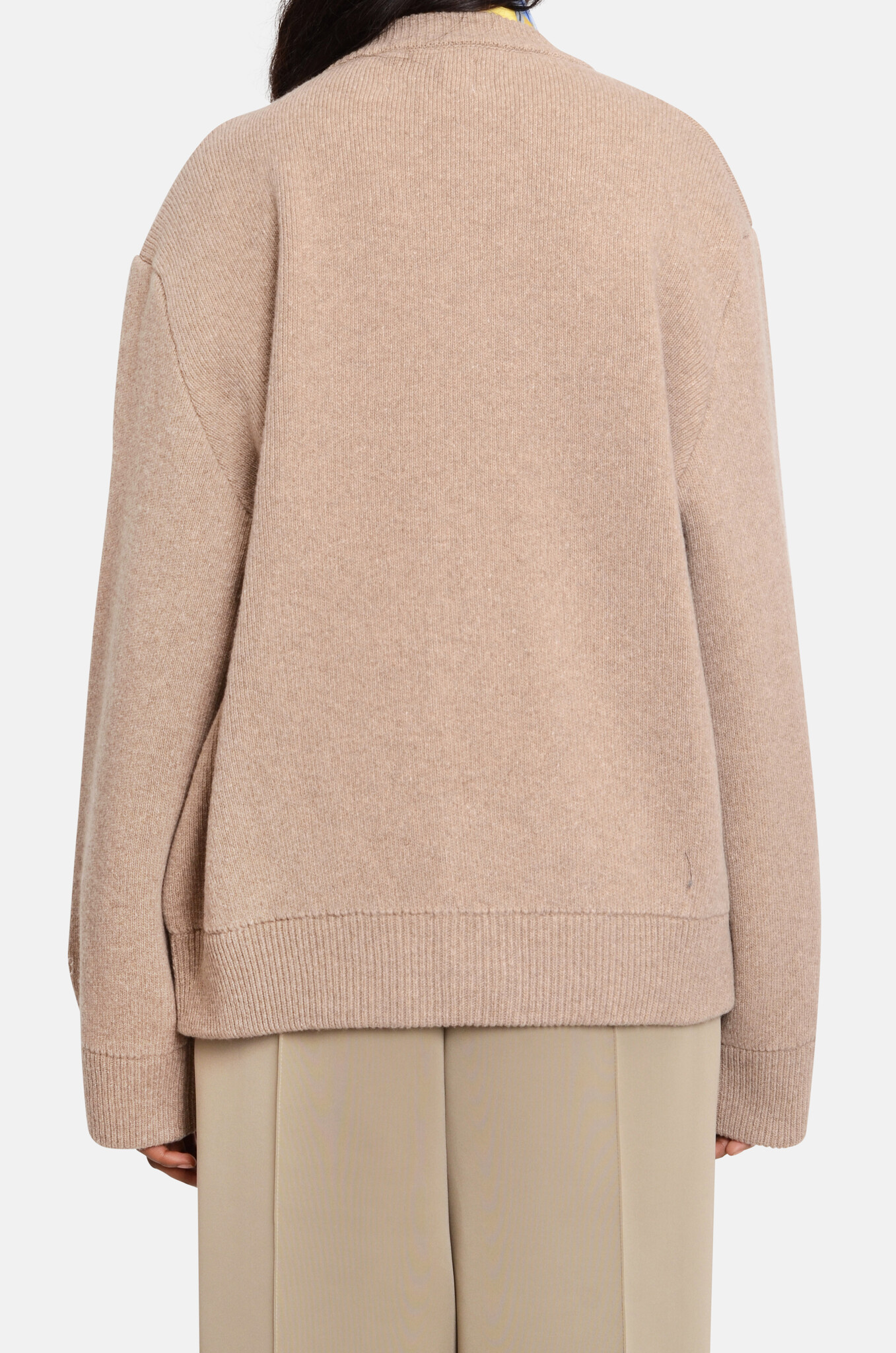 Cardigan Sweater in Beige-3