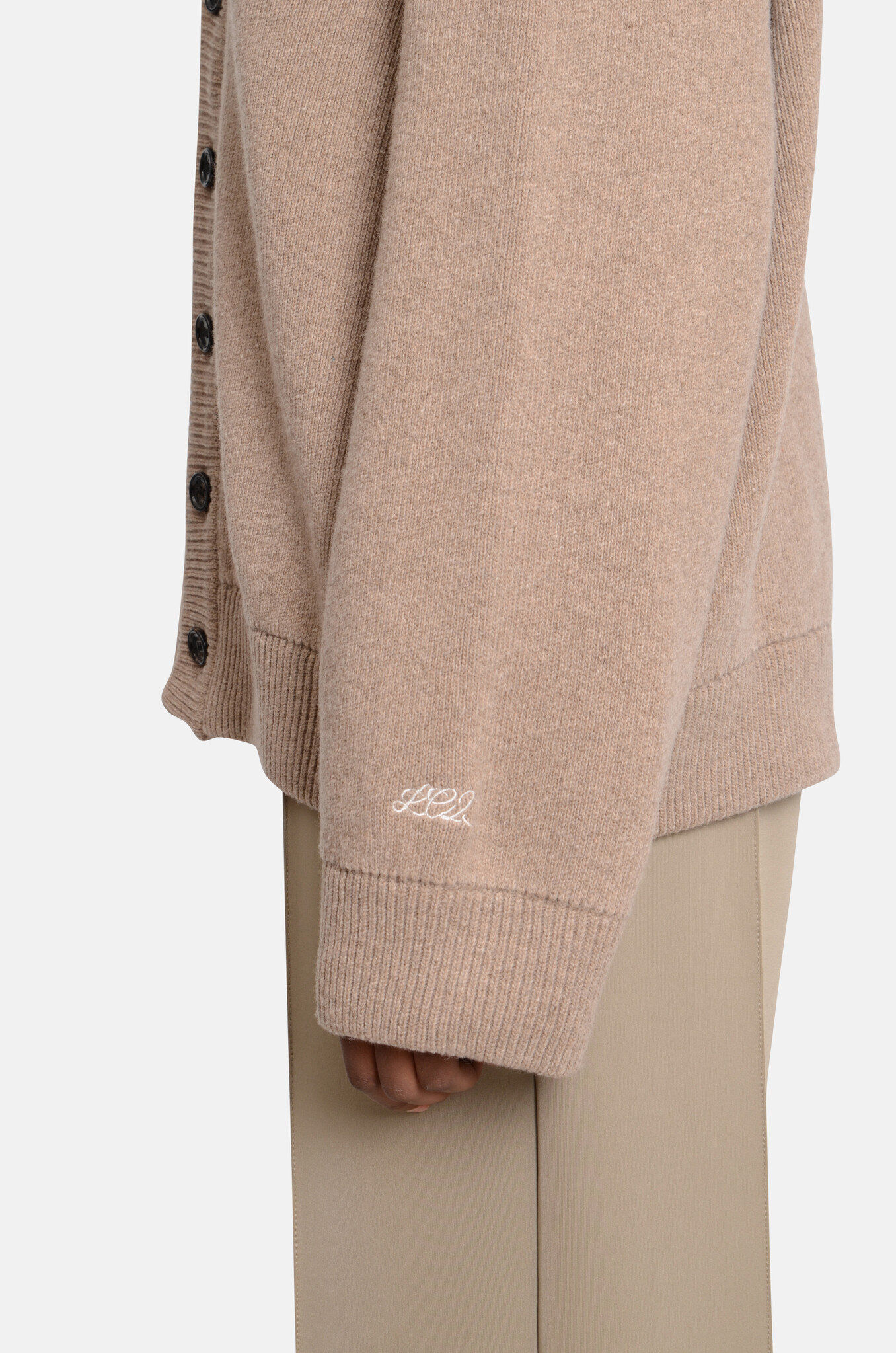 Cardigan Sweater in Beige-6