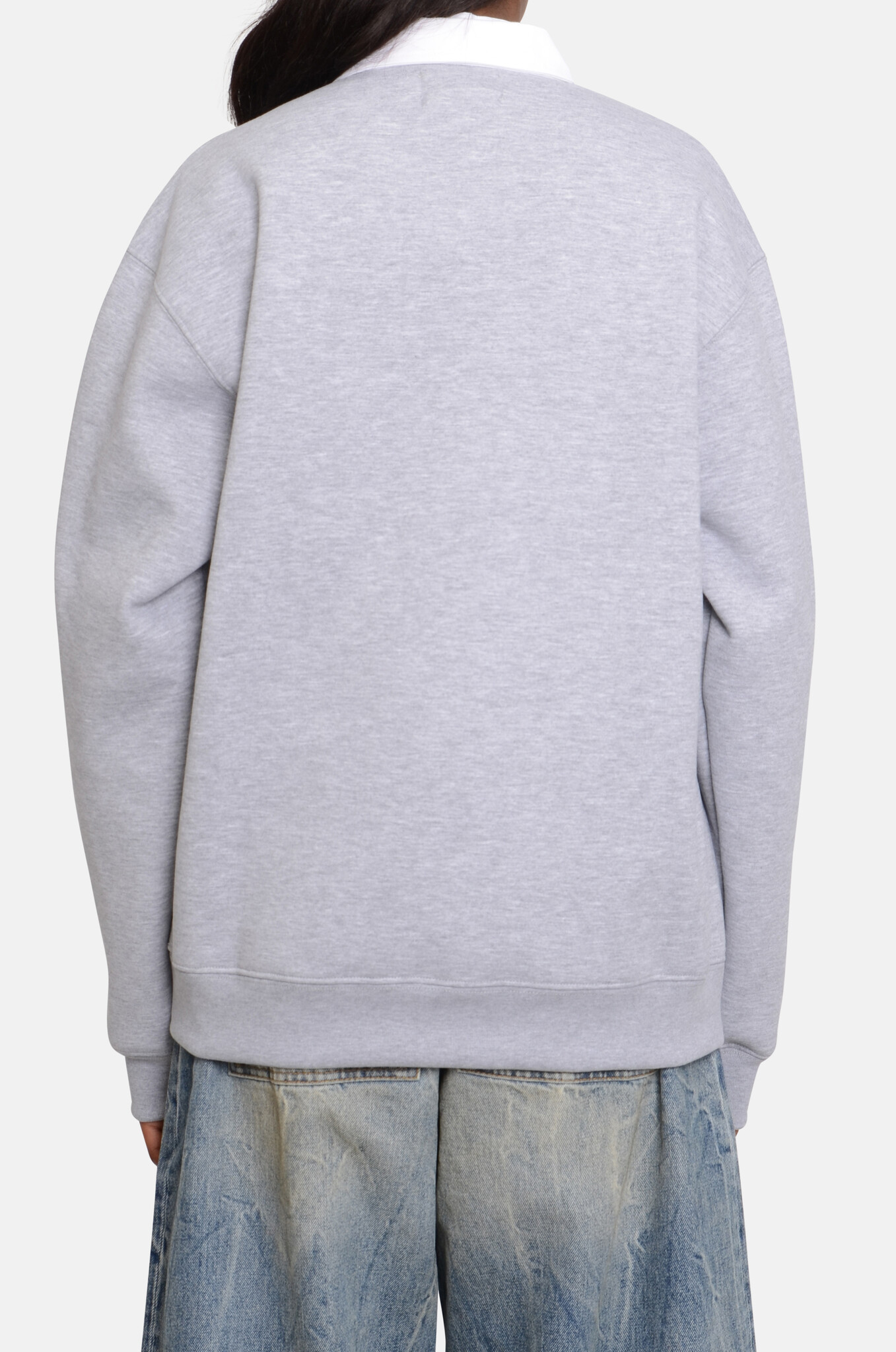 Rugby Polo Melange Grey-4
