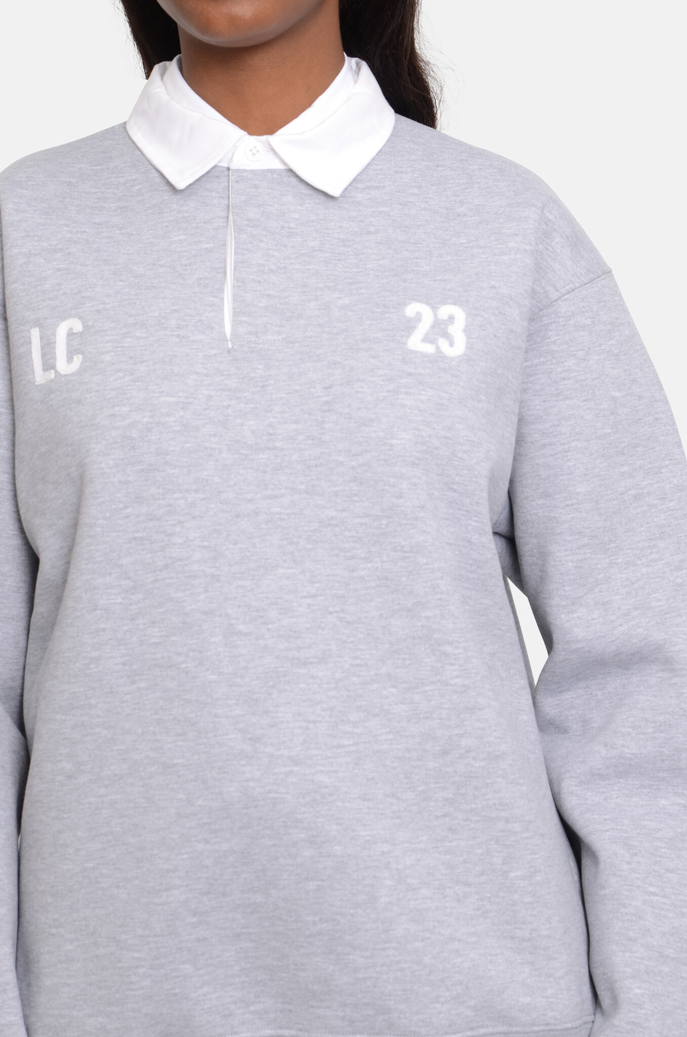 Rugby Polo Melange Grey-5