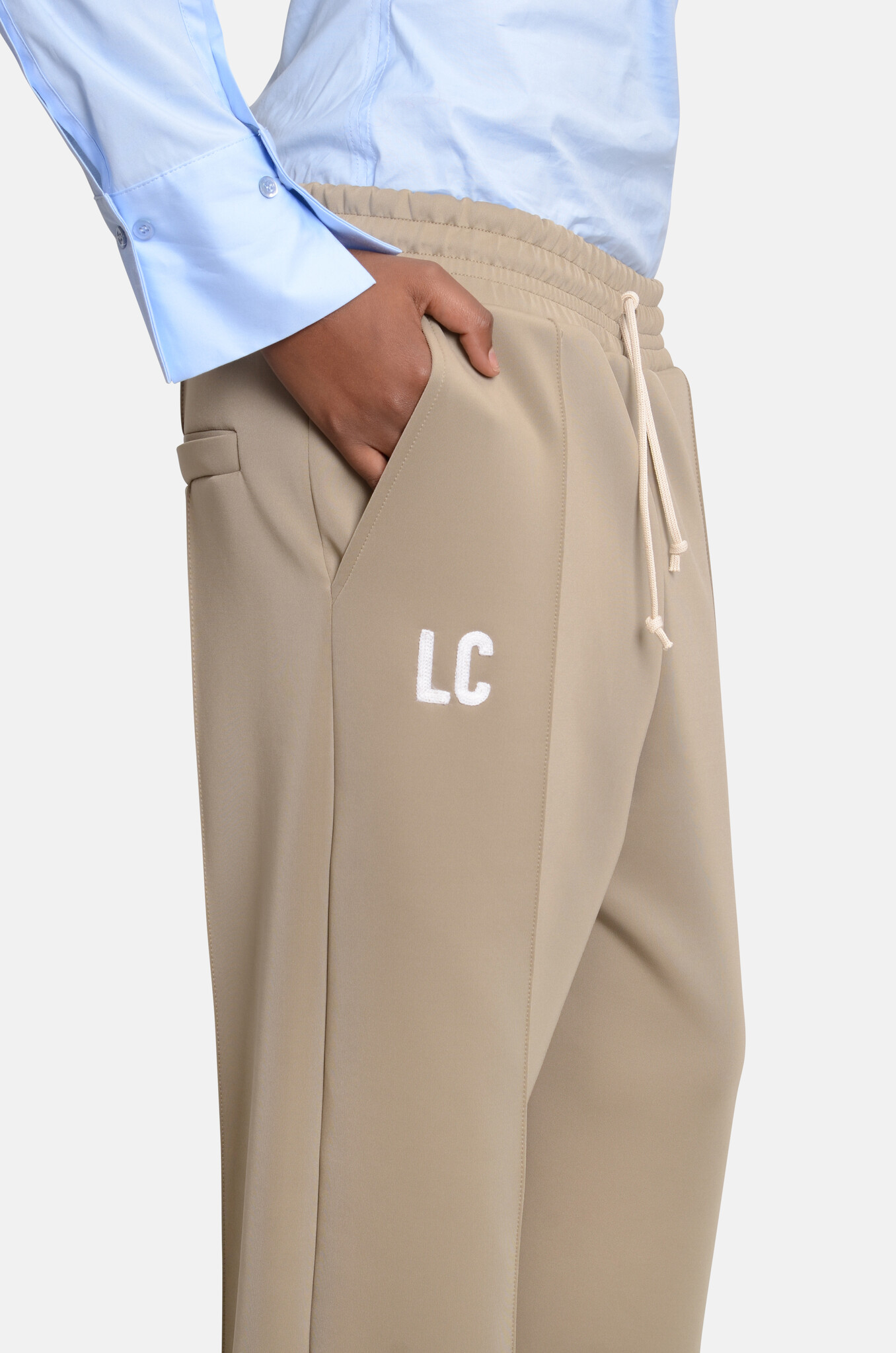 Track Pants Beige-5