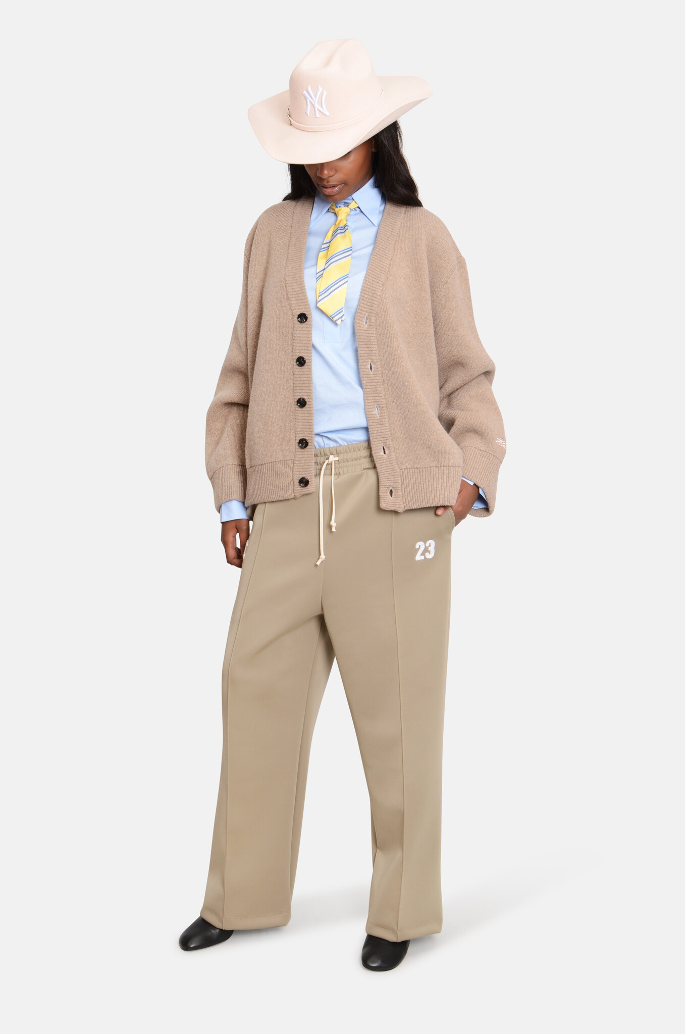 Track Pants Beige-2