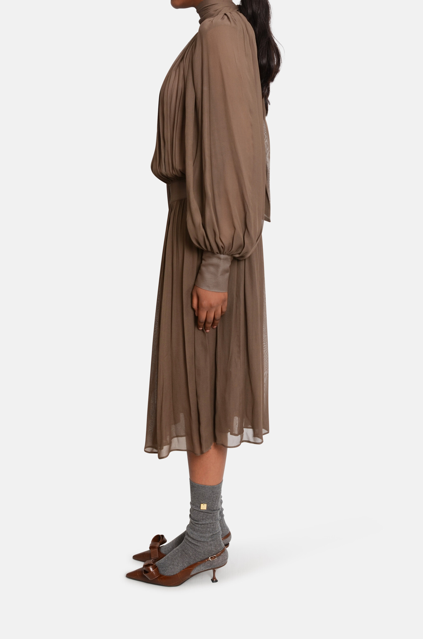 Bienvenida Dress in Chocolate-3