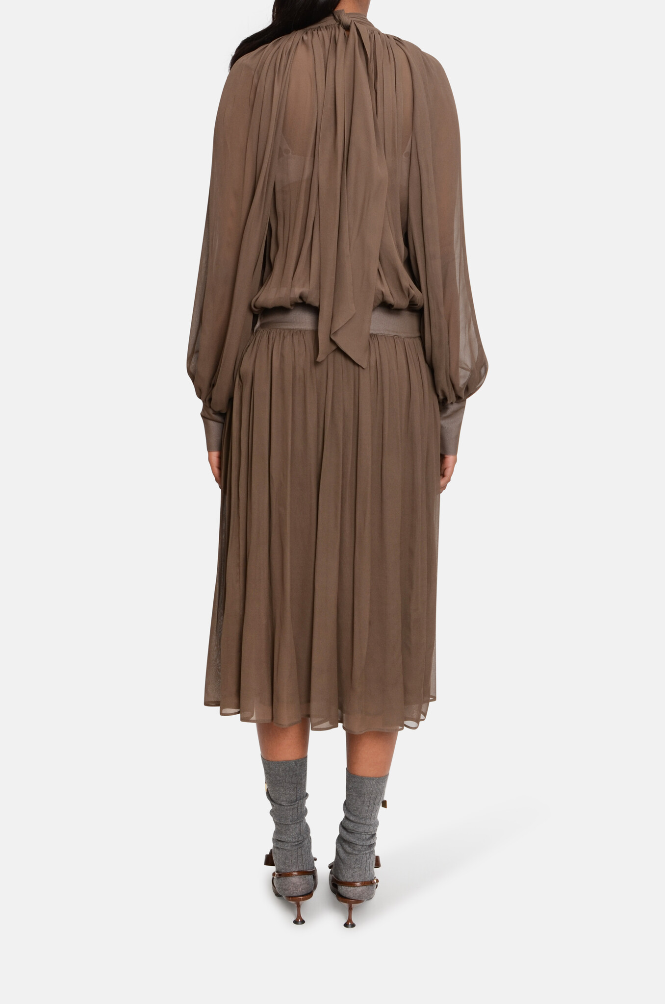 Bienvenida Dress in Chocolate-4