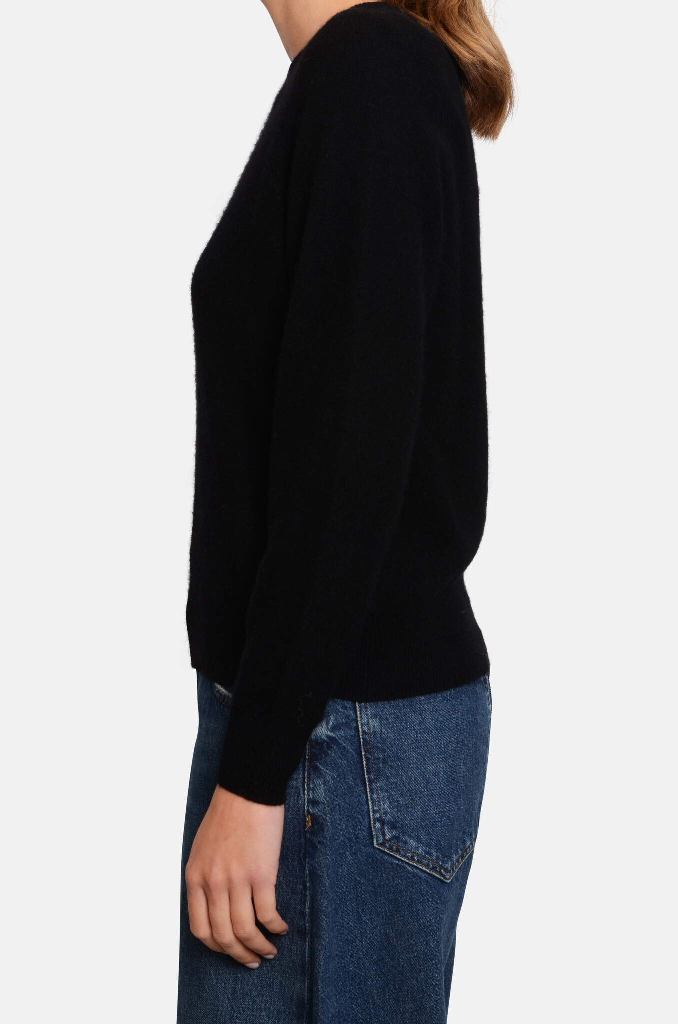 Martika Cashmere Sweater in Black-3