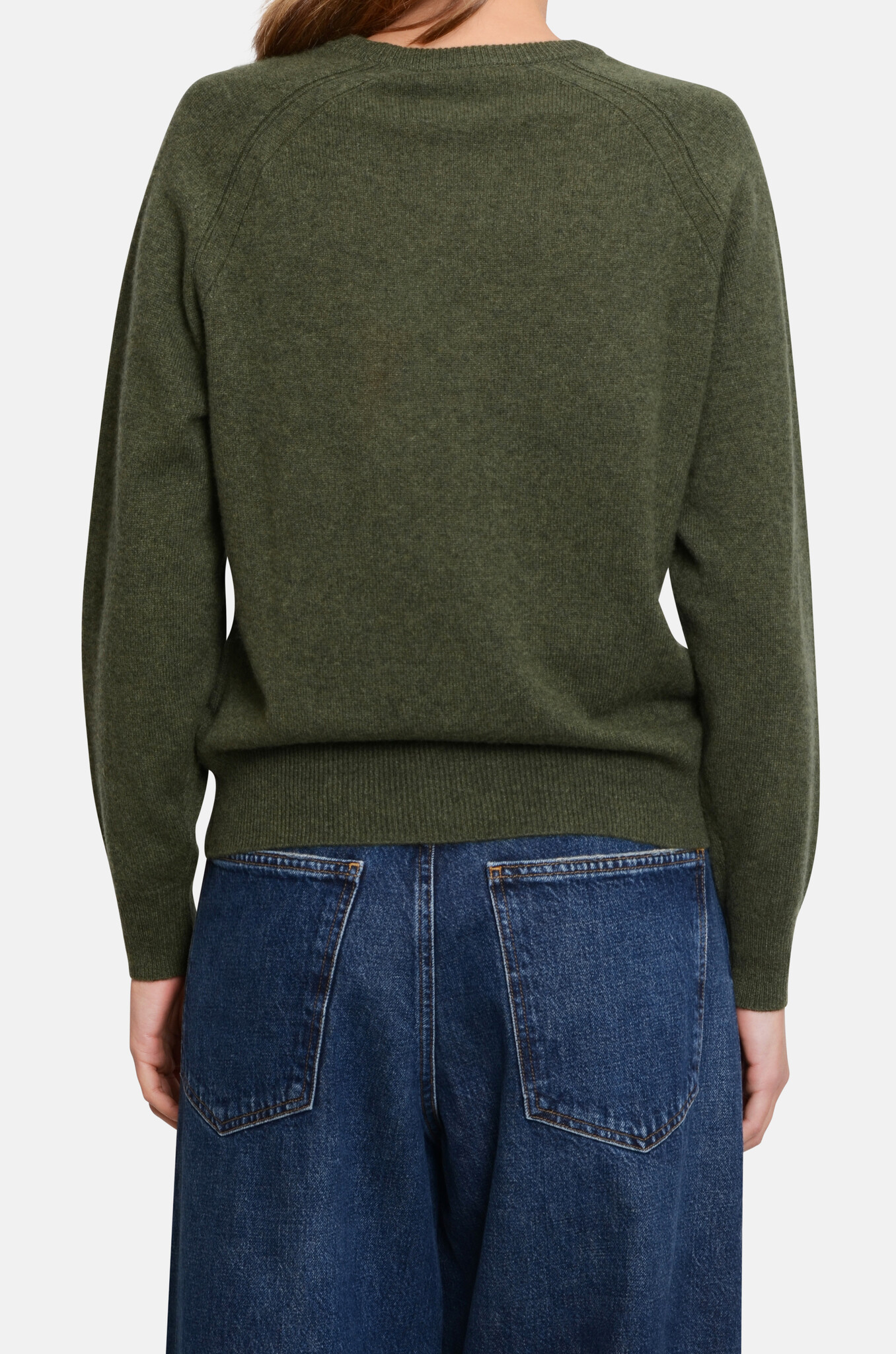 Martika Cashmere Sweater in Forest-4