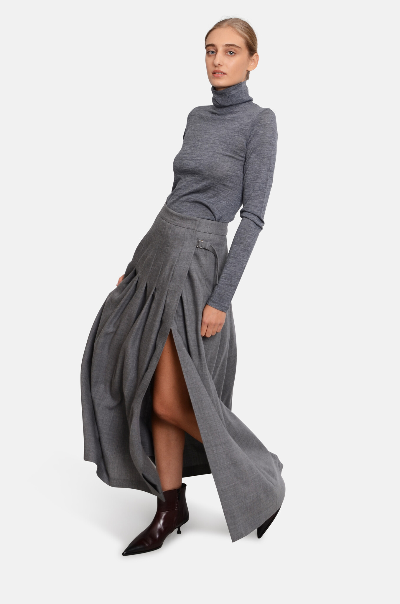 Andra Skirt Grey-2