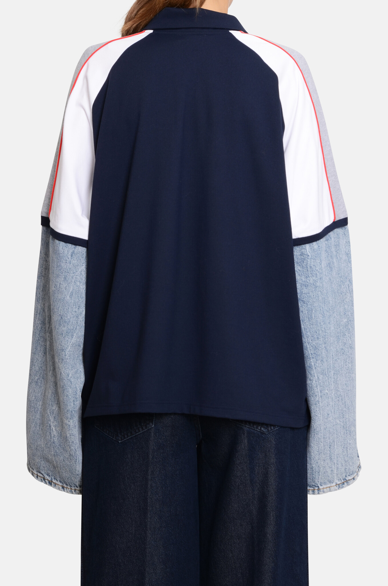 Tom Upcycled Polo Dark Stripes-4