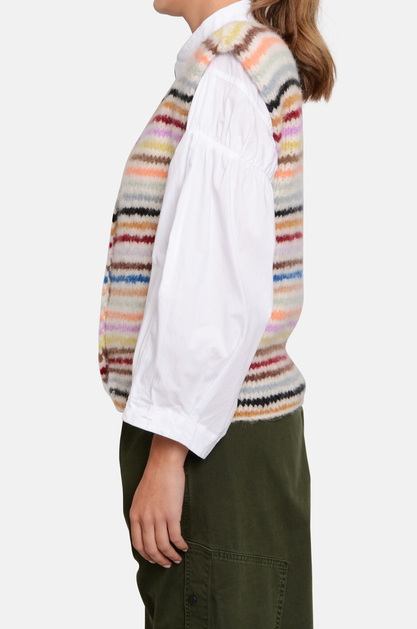 Anabel Alpaca Striped Vest-3