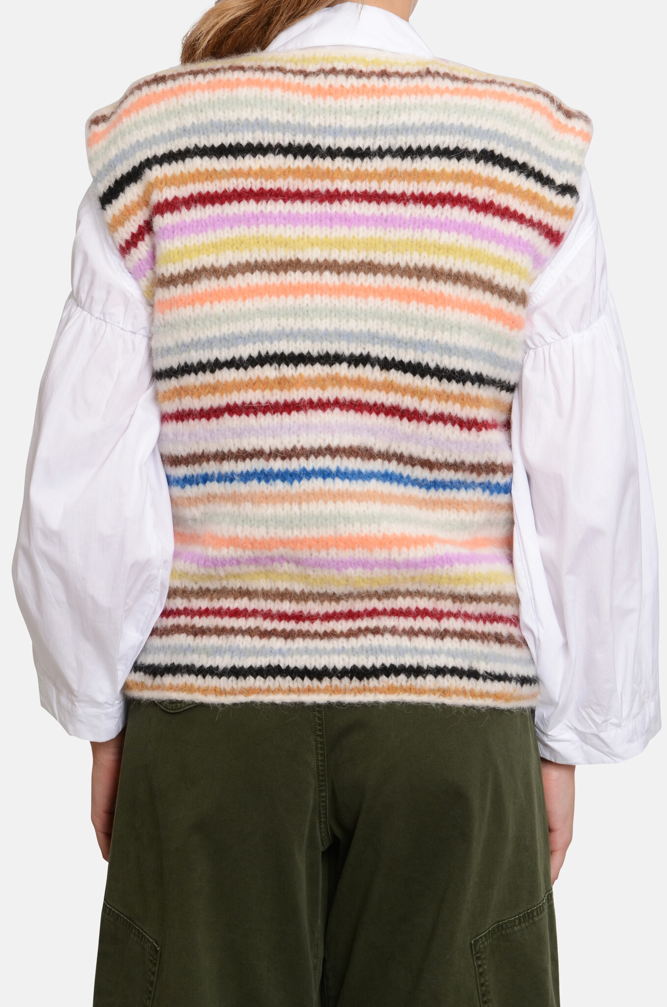 Anabel Alpaca Striped Vest-4